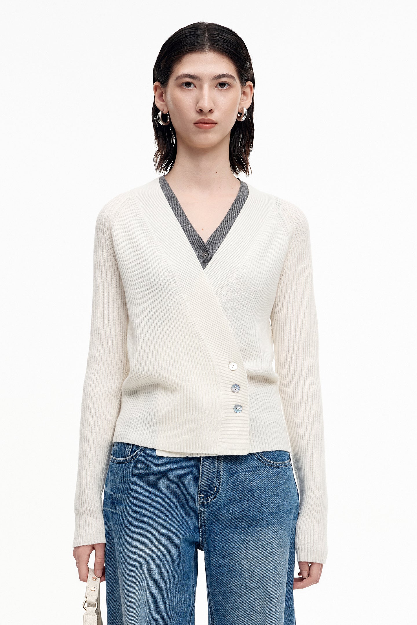 SELFWHO Sheep Wool Detachable Two-Piece Sweater Vest