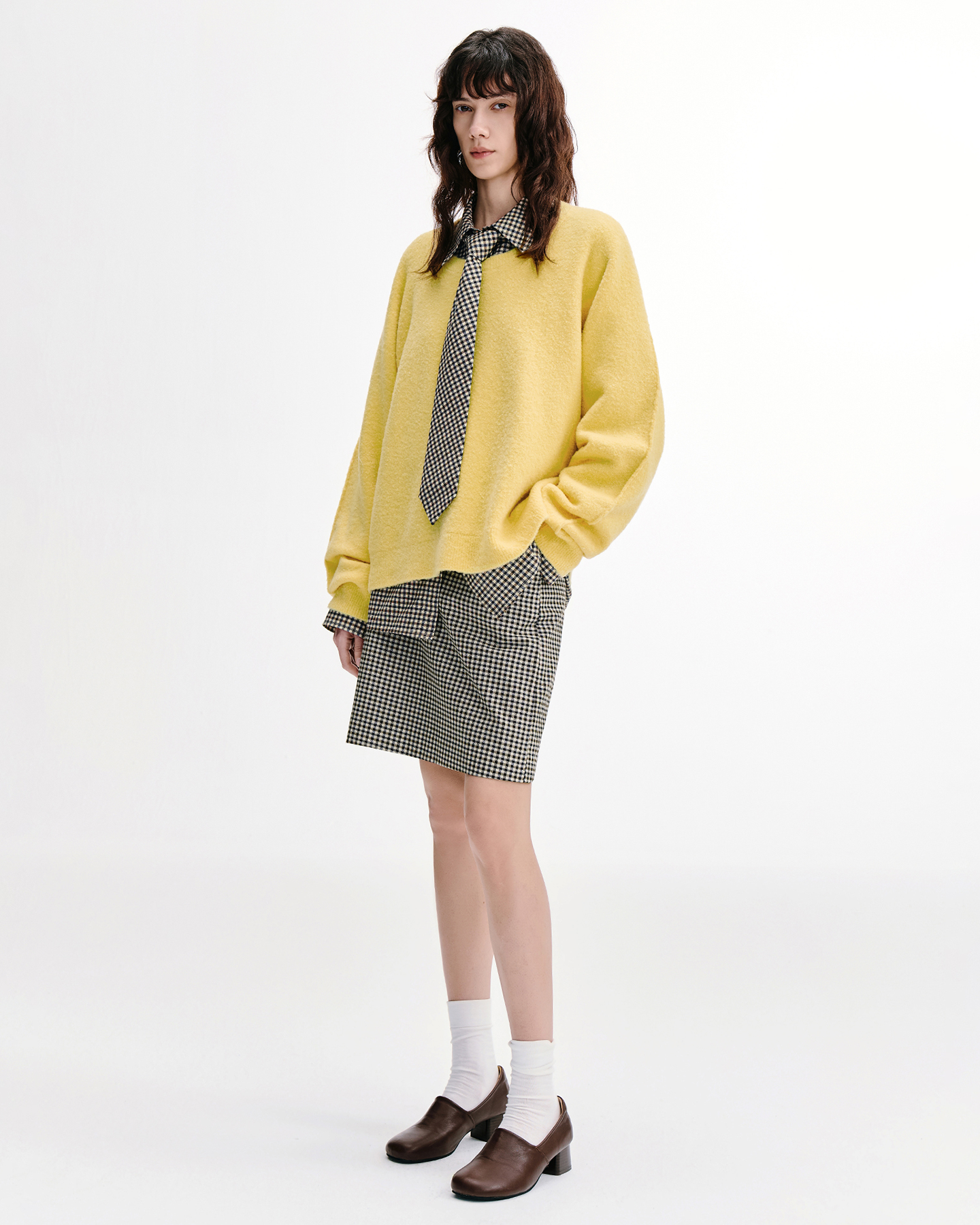Relaxed Dolman Sleeve Sweater – Wool Blend
