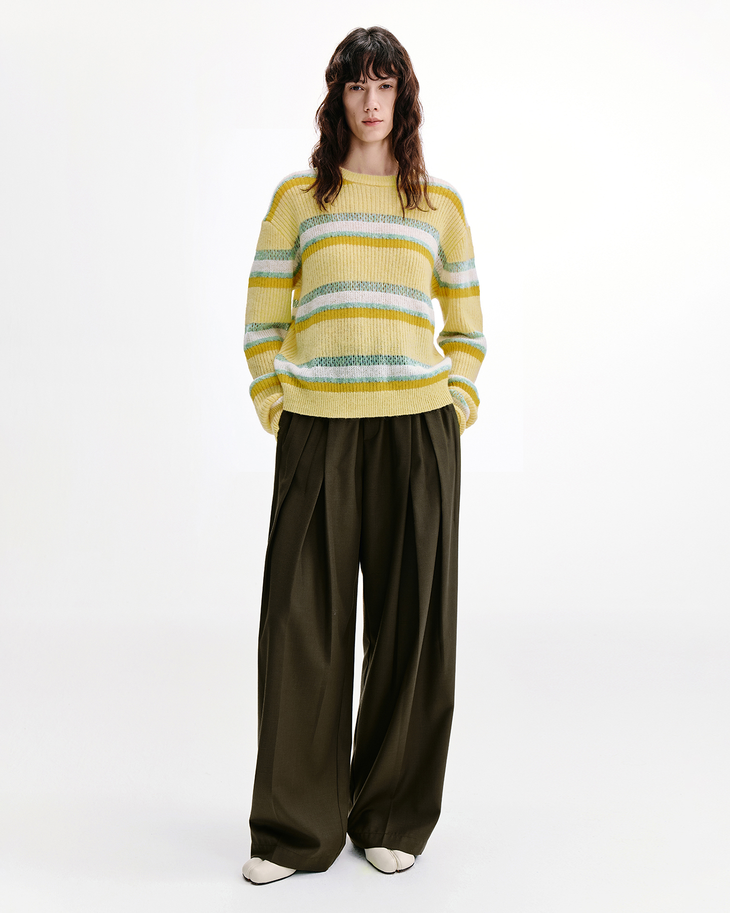 Sunset Stripe Sweater – Alpaca & Mohair