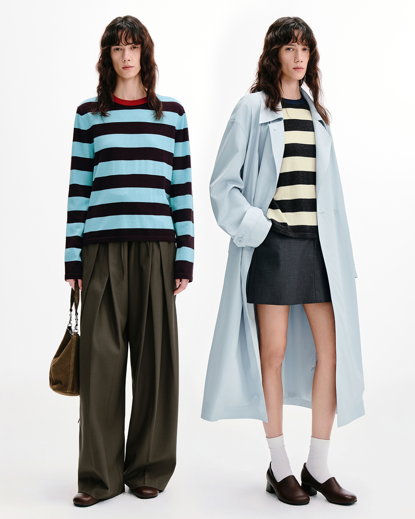 Stripe Knit Tee – Wool Blend