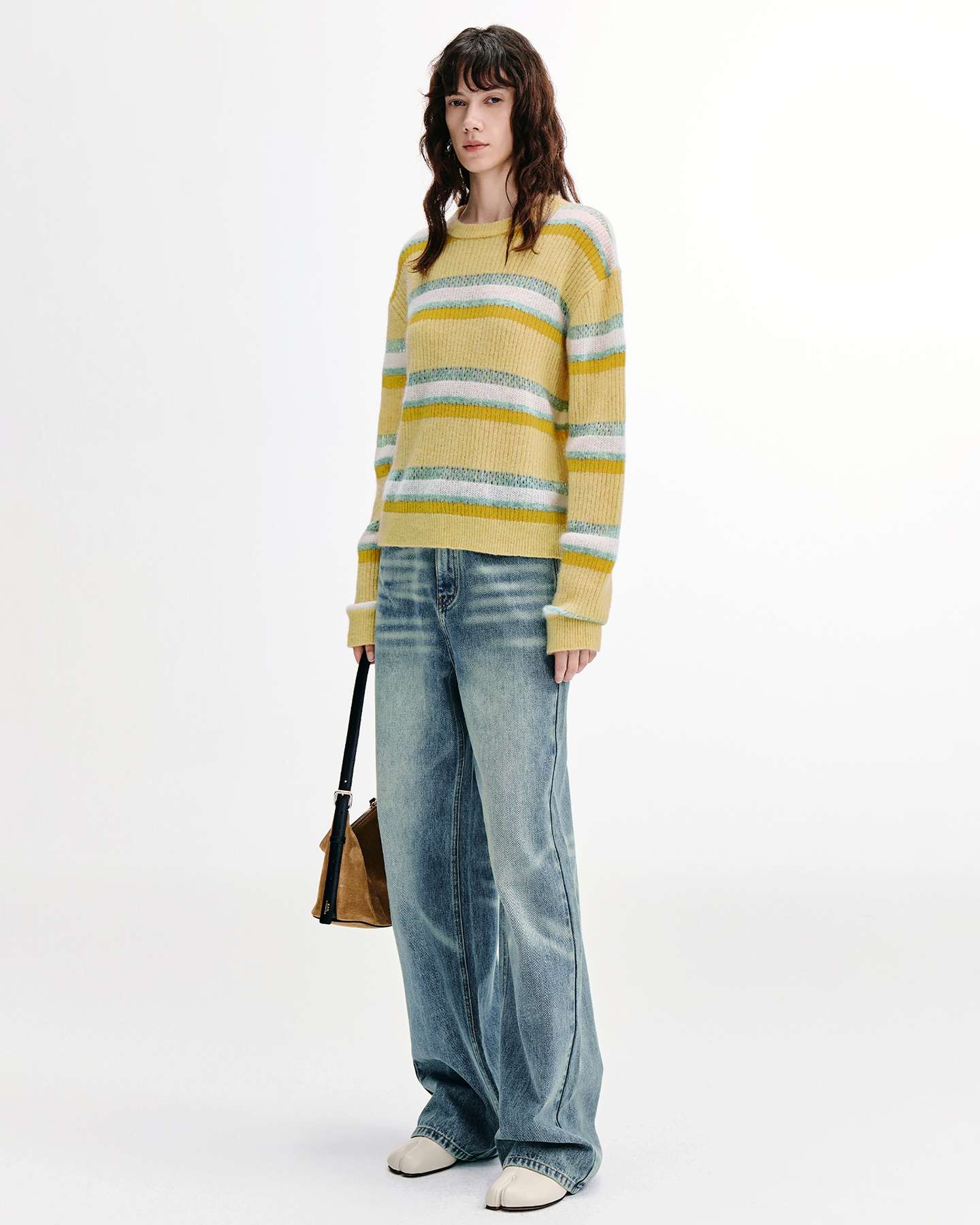 Sunset Stripe Sweater – Alpaca & Mohair