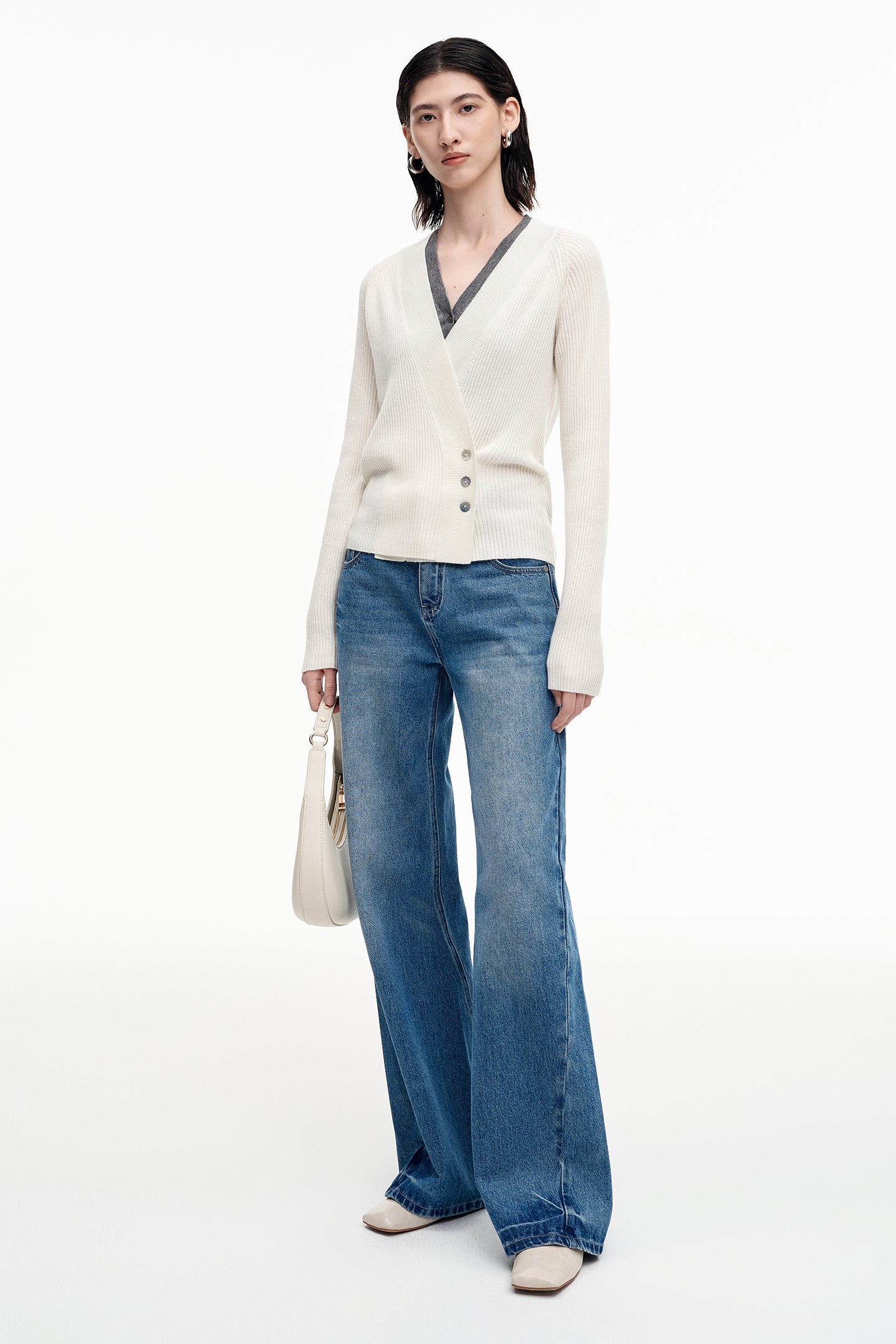 SELFWHO Sheep Wool Detachable Two-Piece Sweater Vest