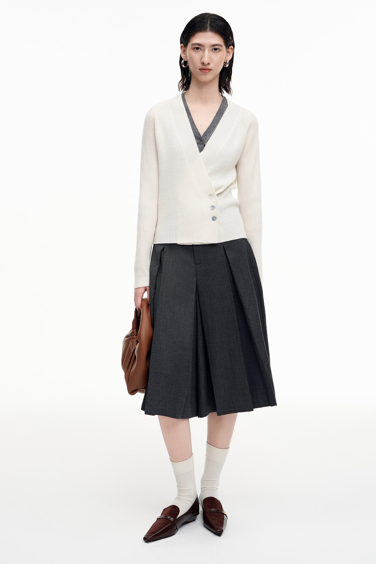 SELFWHO Sheep Wool Detachable Two-Piece Sweater Vest
