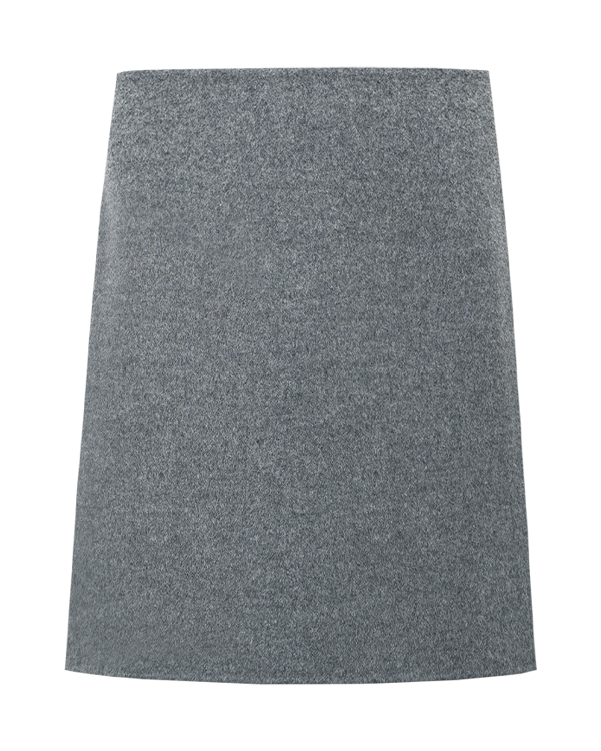 Double-Face Wool A Line Mini Skirt