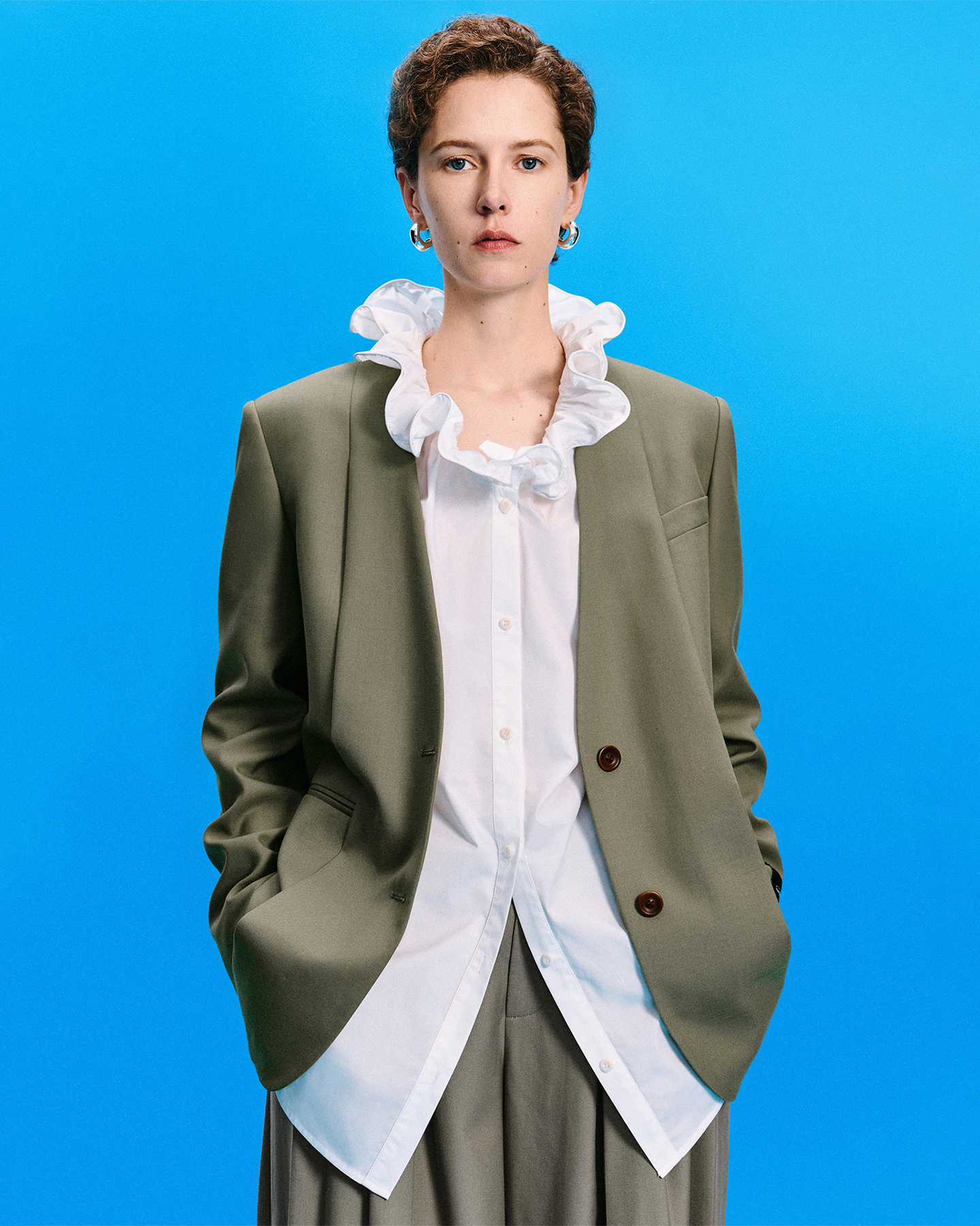 Classic V-Neck Blazer