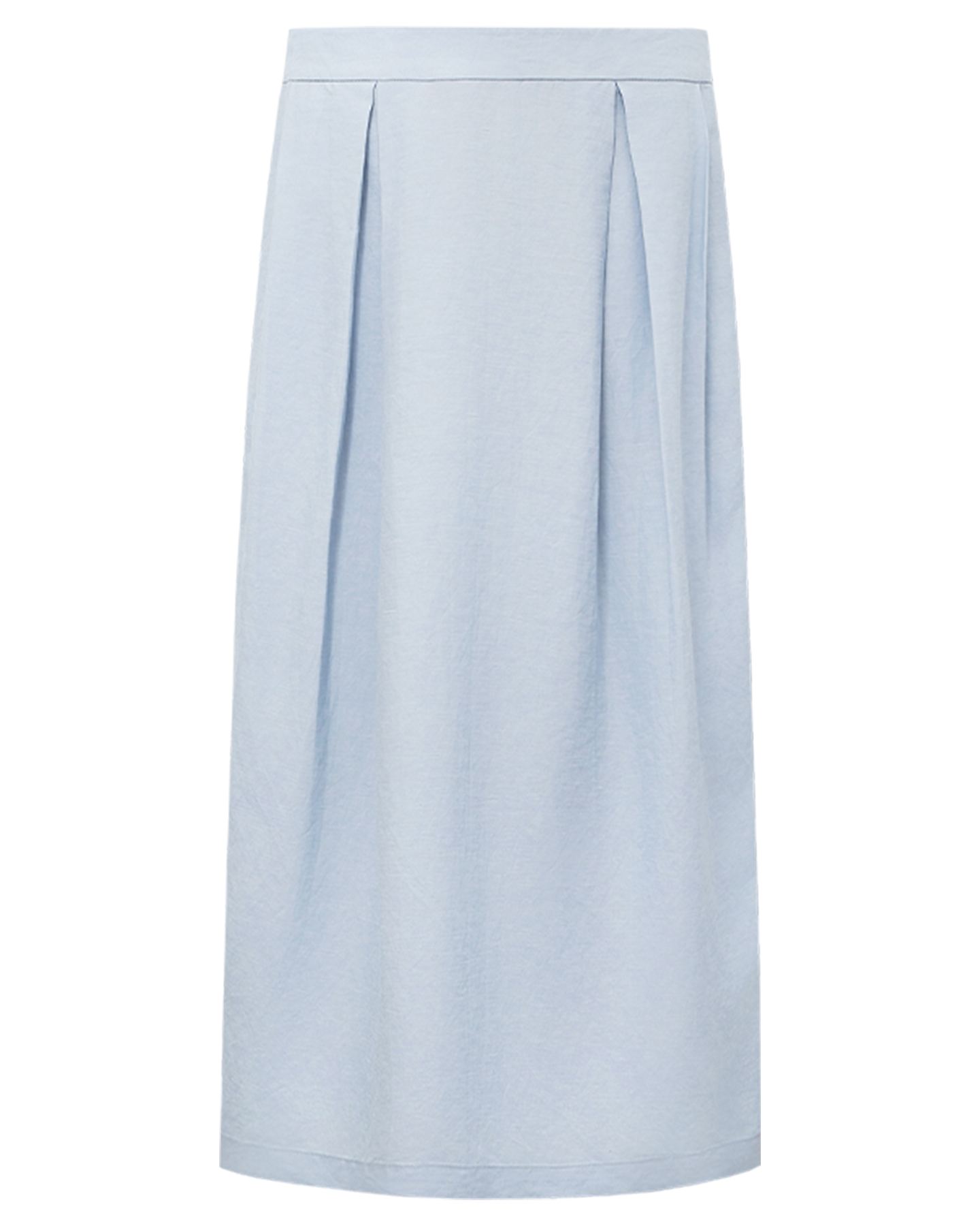 Linen-Blend Vest & Straight Skirt Two-Piece Set