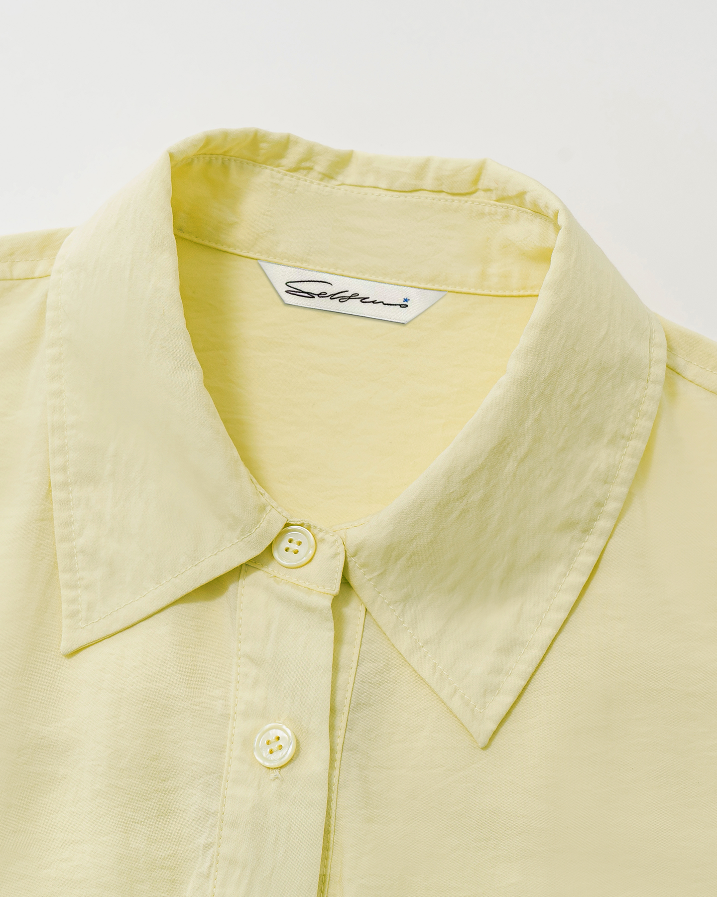 Back-Pleat Shirt – Silk-Modal Blend