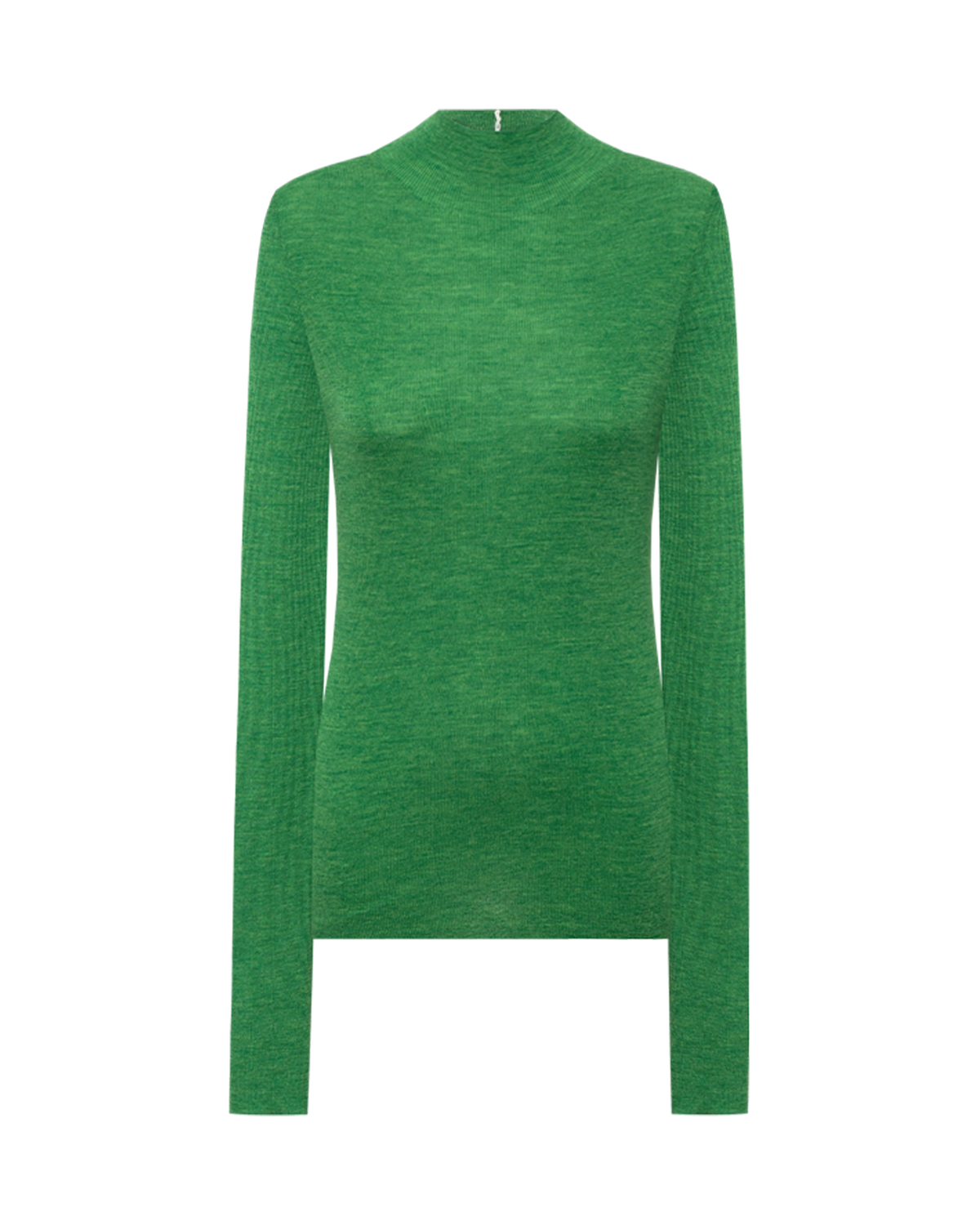 Slim-Fit Mock-Neck Knit – Merino Wool
