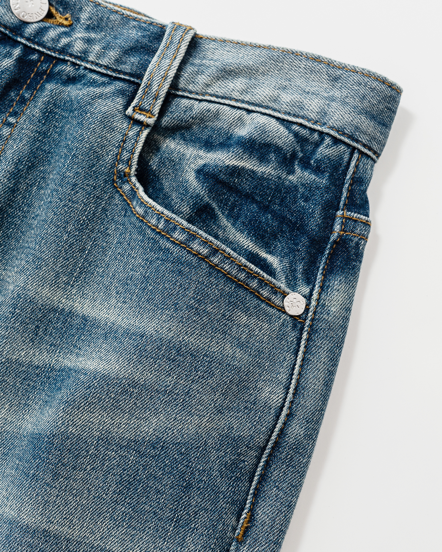 Vintage Wash Flare Jeans