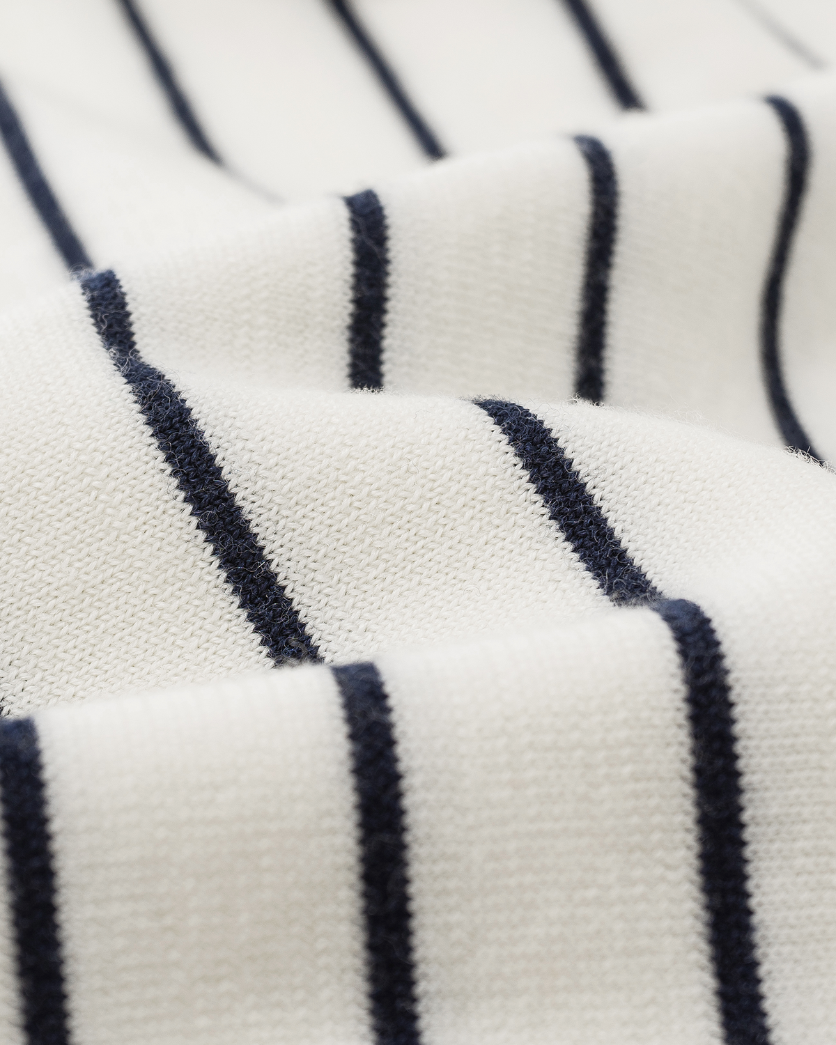 Contrast-Stripe Wool Pullover