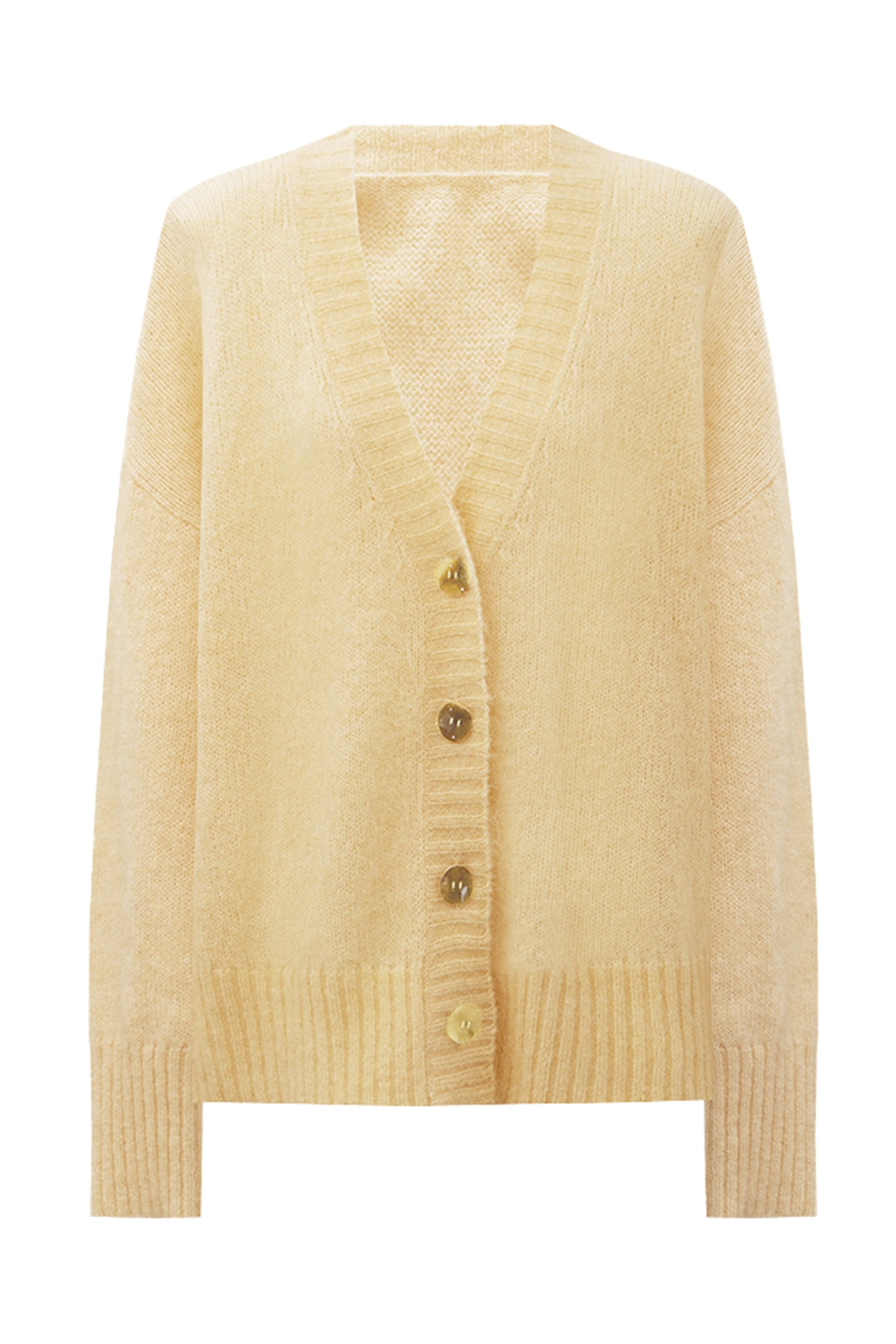 SELFWHO Mohair And Wool Blend V-neck Knitted Cardigan