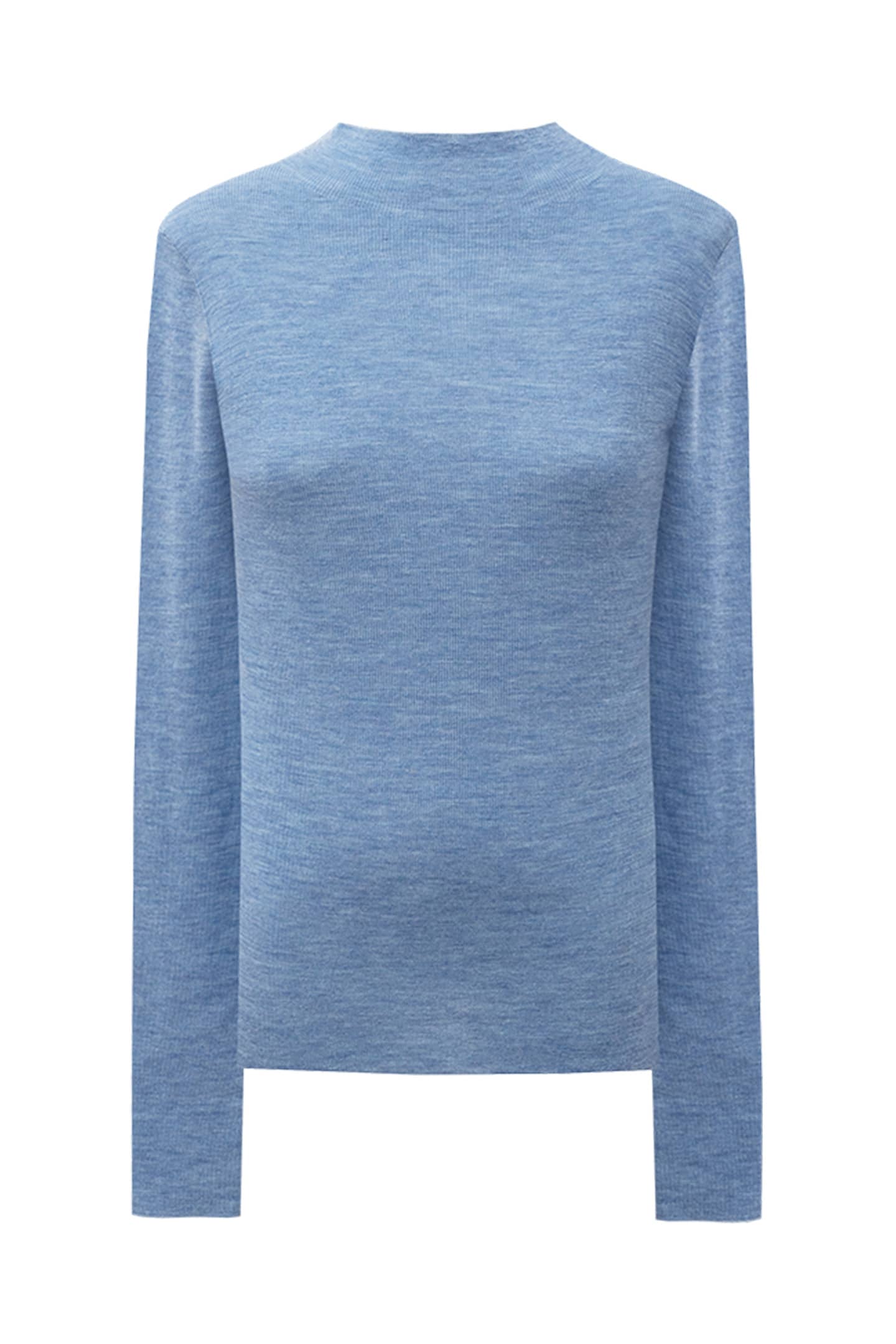 SELFWHO Merino Wool Half Turtleneck Sweater