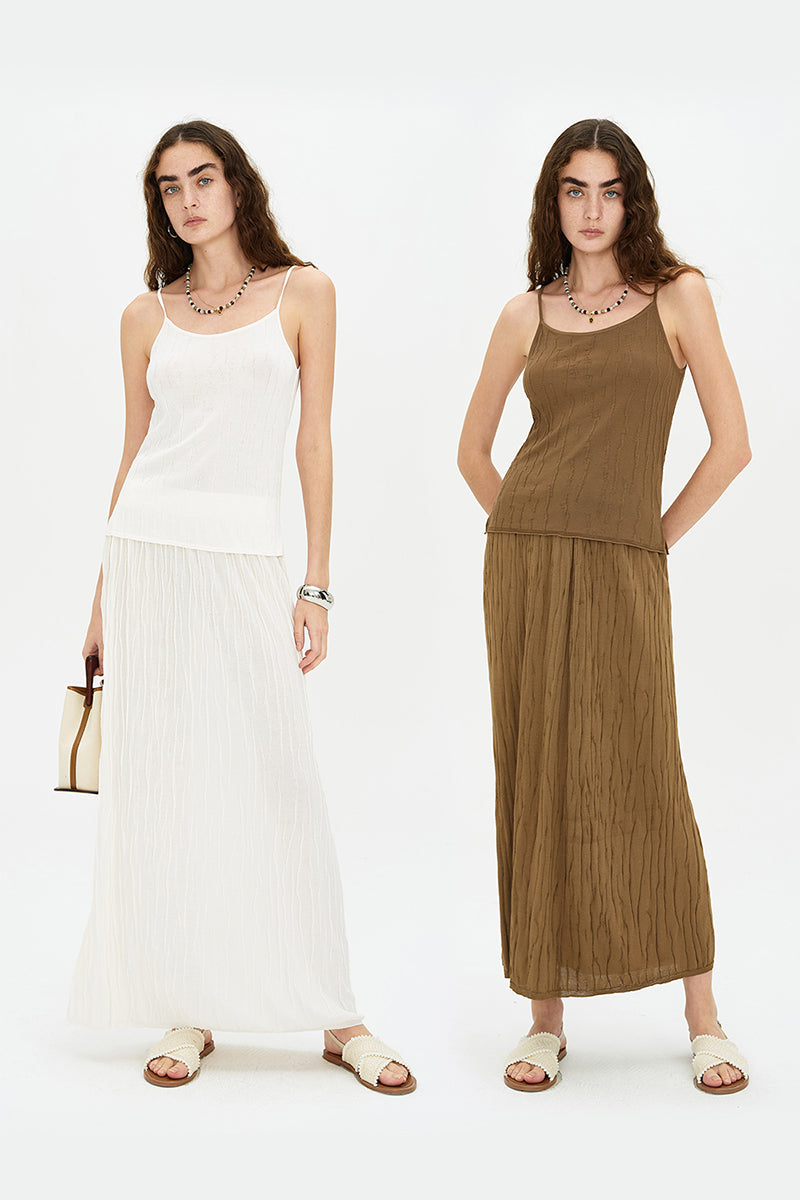 Straight Slim Fit Versatile Knitted Skirt