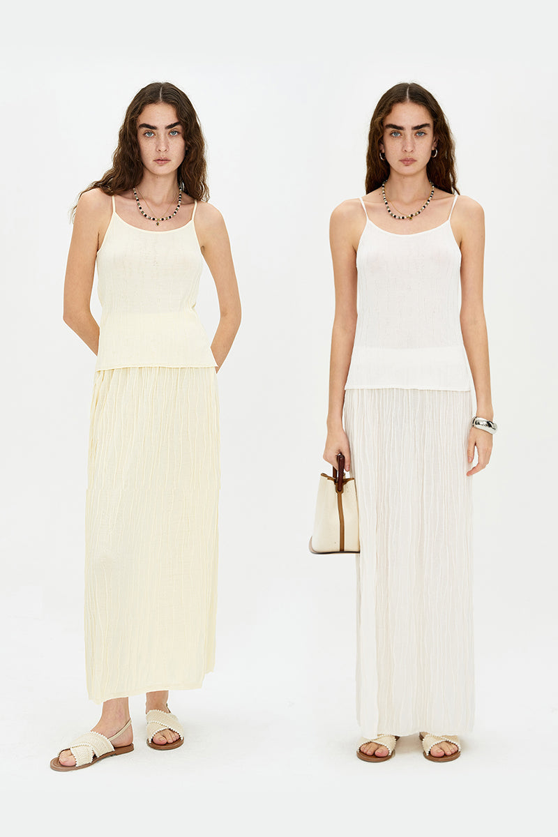 Straight Slim Fit Versatile Knitted Skirt