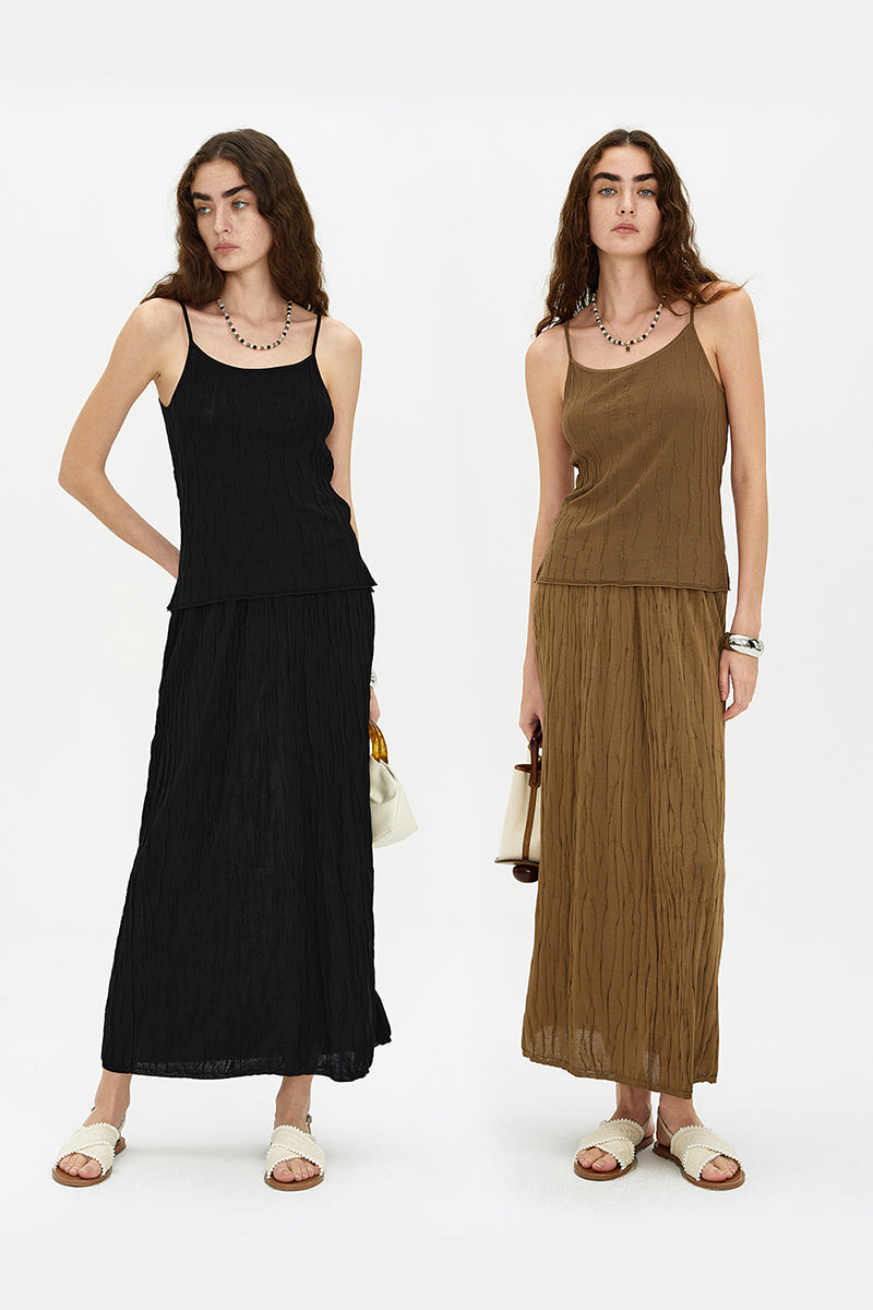 Straight Slim Fit Versatile Knitted Skirt