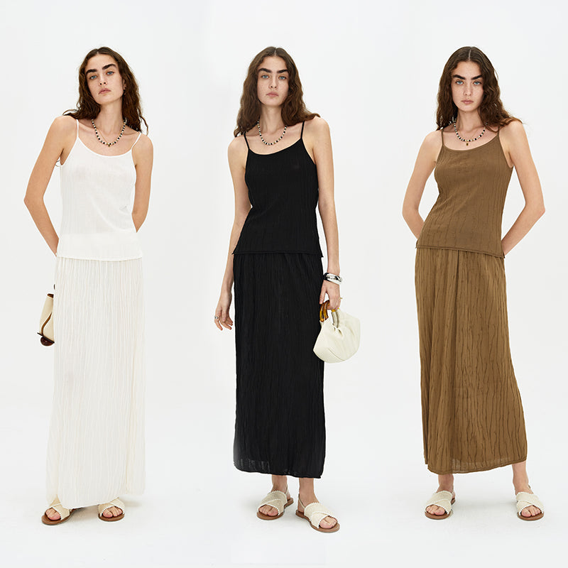 Straight Slim Fit Versatile Knitted Skirt