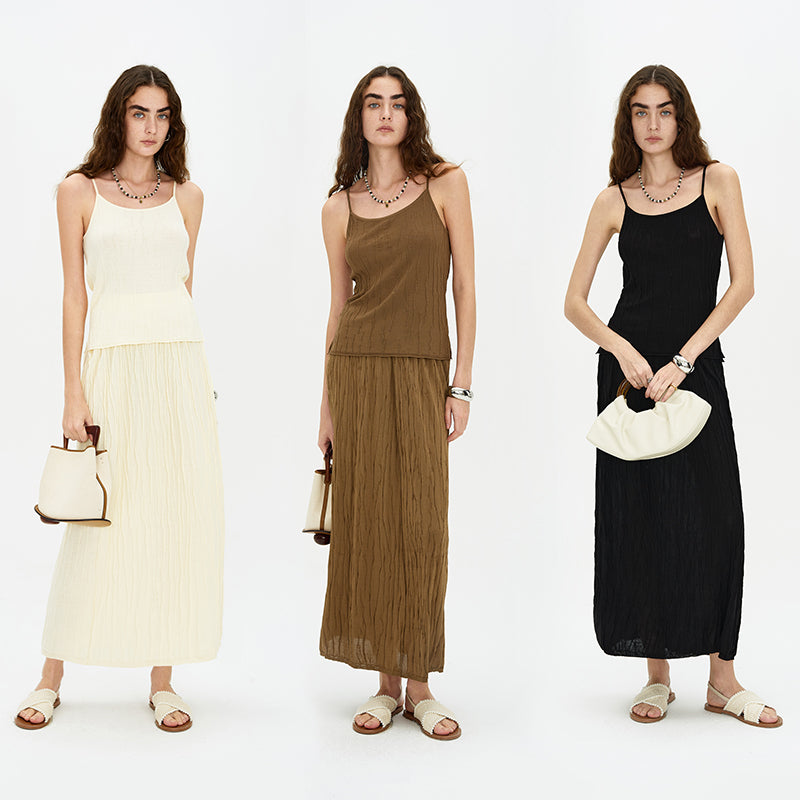 Straight Slim Fit Versatile Knitted Skirt