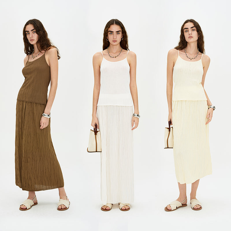 Straight Slim Fit Versatile Knitted Skirt