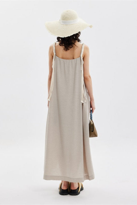 Casual Drape Slip Dress