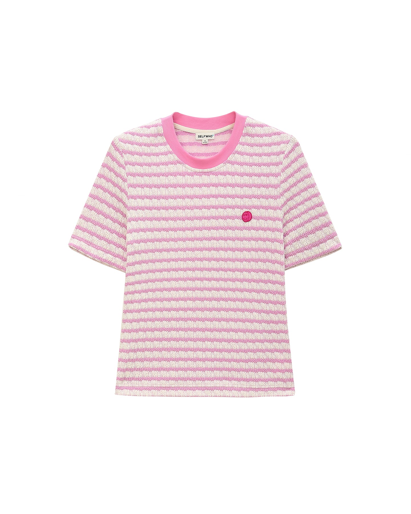 Short Sleeve Blue Striped Top