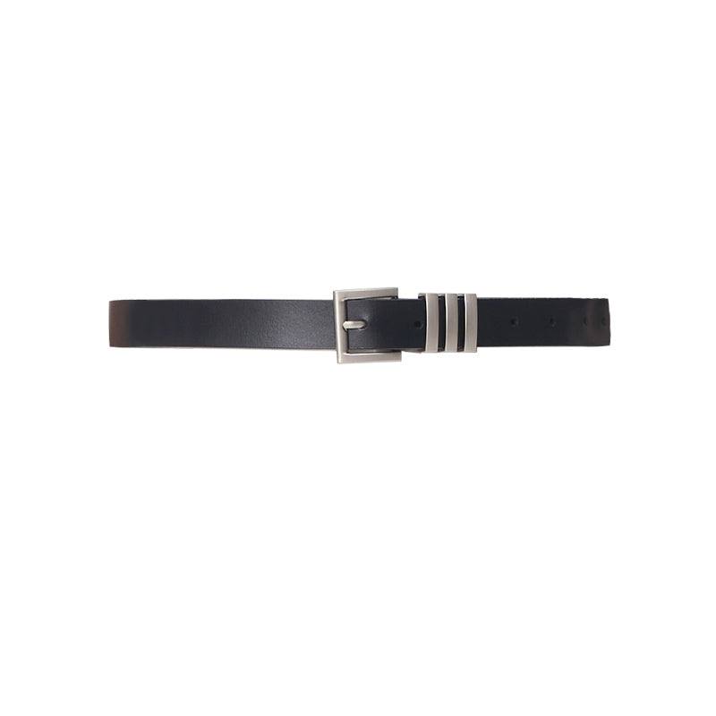 Top layer cowhide custom leather belt for women high-grade pin buckle fashionable and versatile matching skirt thin belt