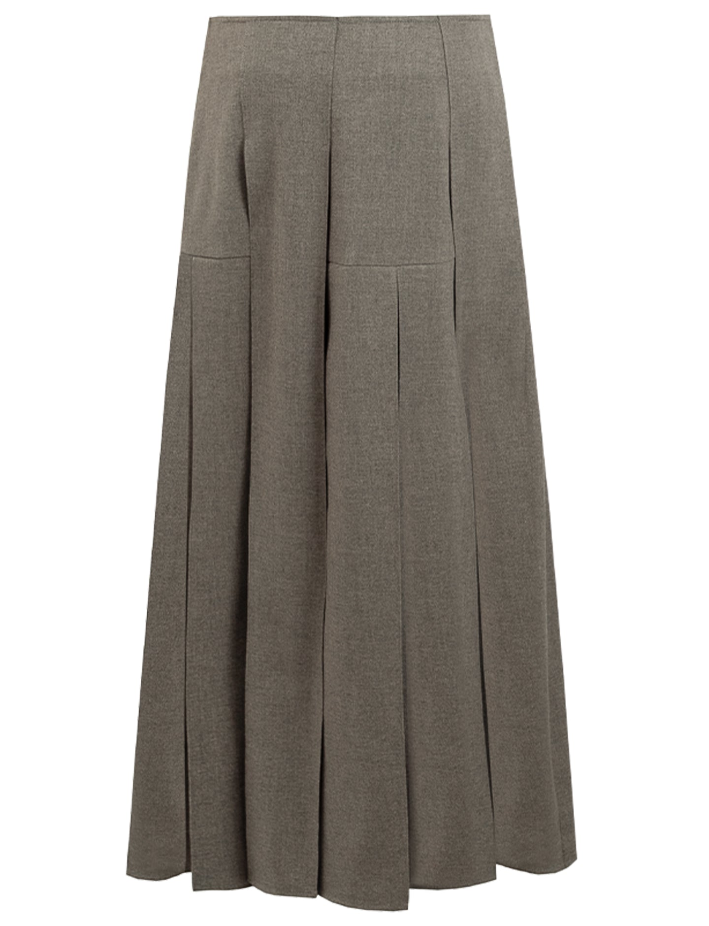 High Waist Casual Half-Length Pleated Skirt+Vest