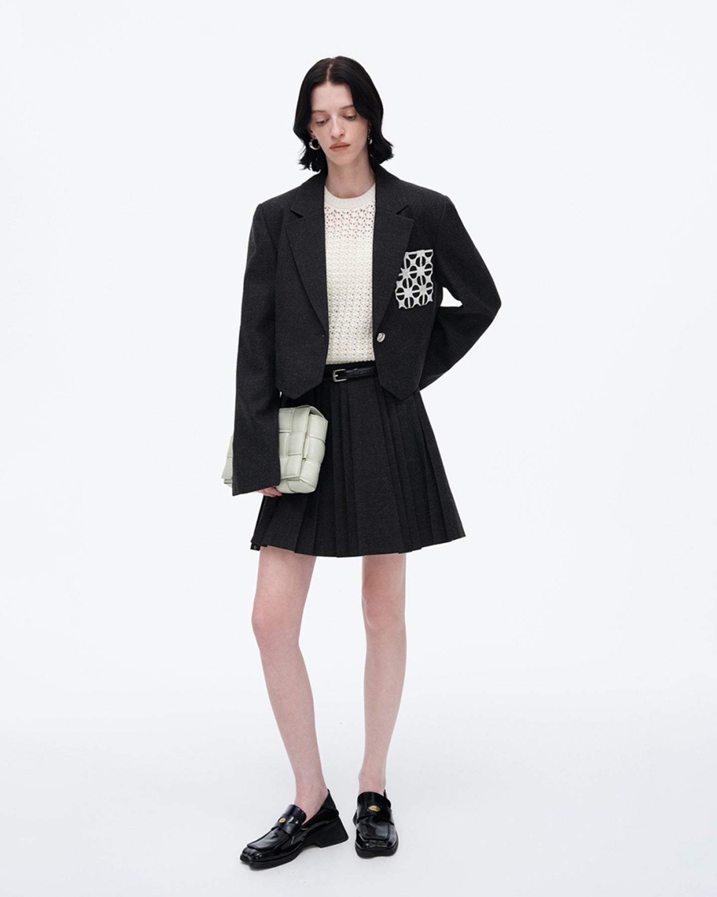Classic All-Match Pleated Miniskirt