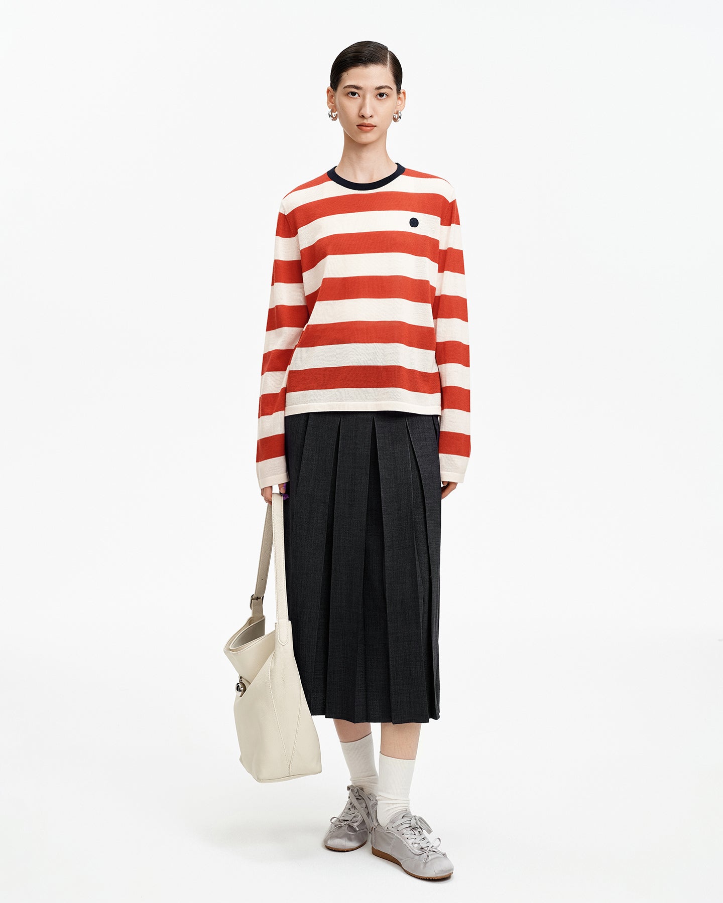 Loose-fitting Pleated Skirt
