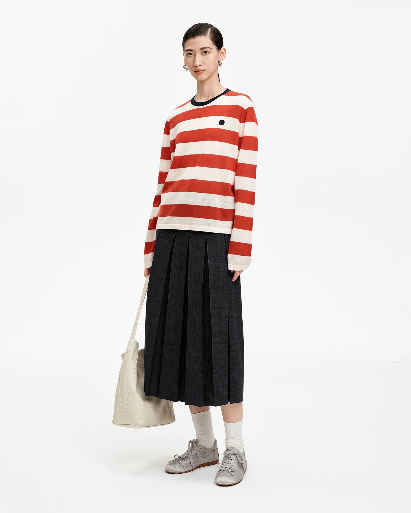 Loose-fitting Pleated Skirt