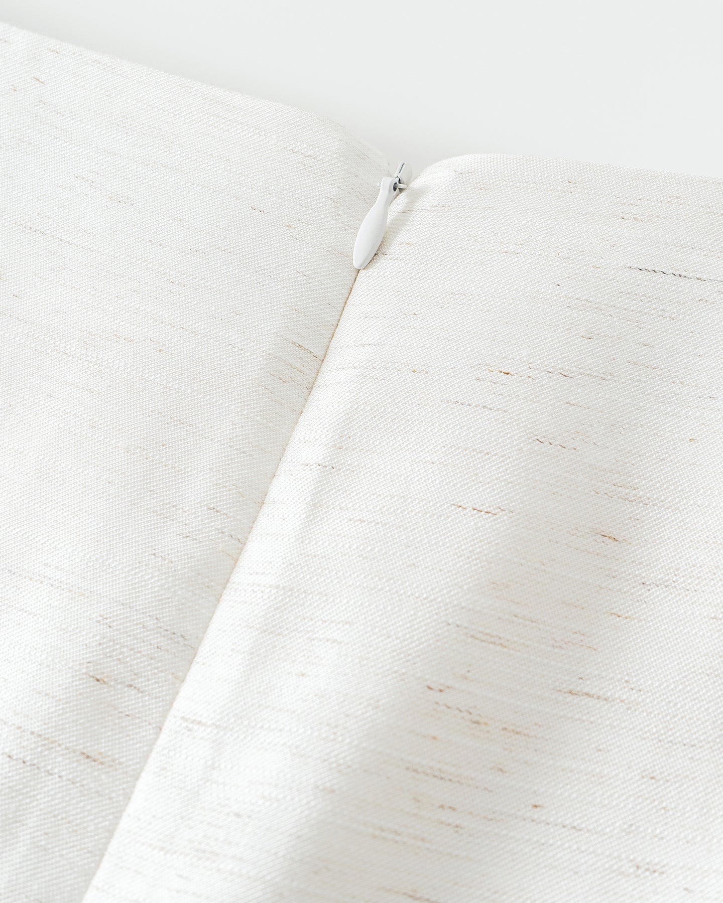 Linen-Blend H-Line Straight Skirt