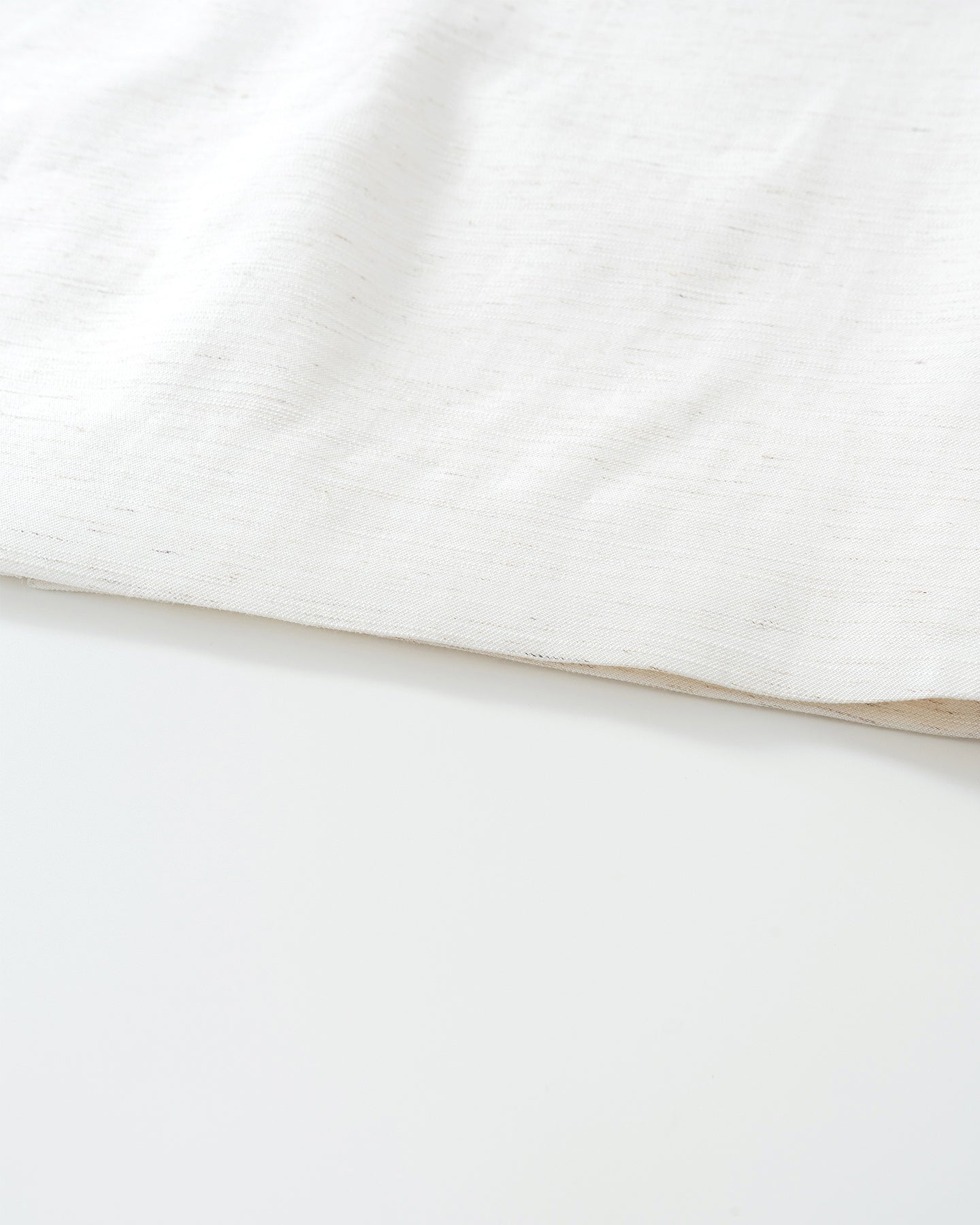 Linen-Blend H-Line Straight Skirt