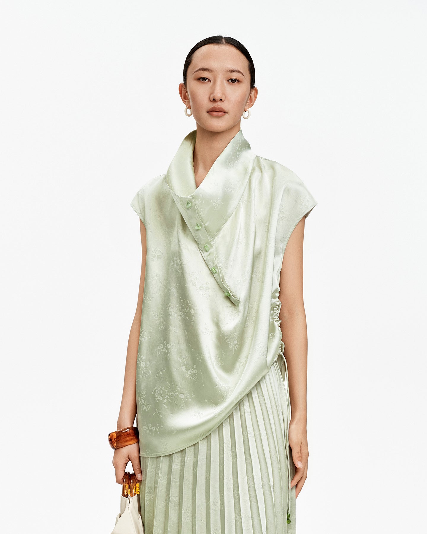 New Chinese Style Satin Top
