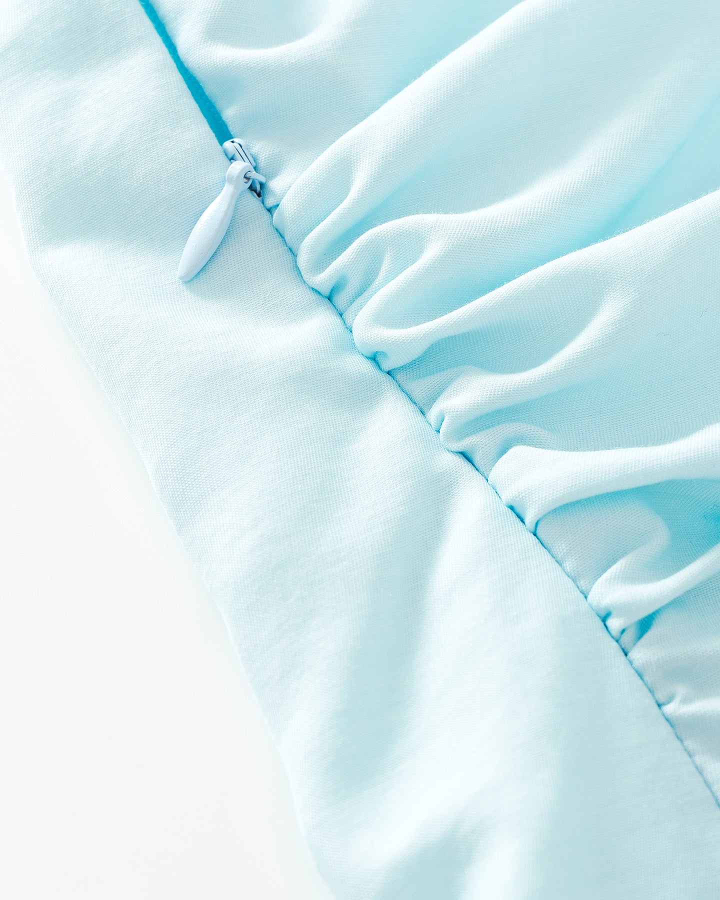 Cotton-Blend Shirred Vest and Skirt