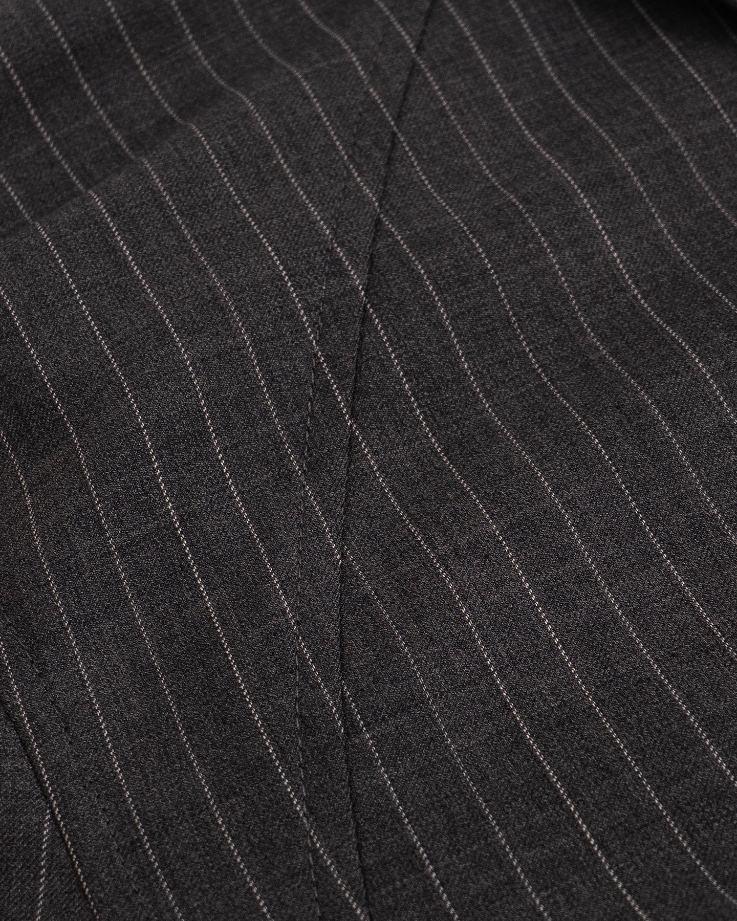 Sheep Wool Blend Grey Striped Shirt