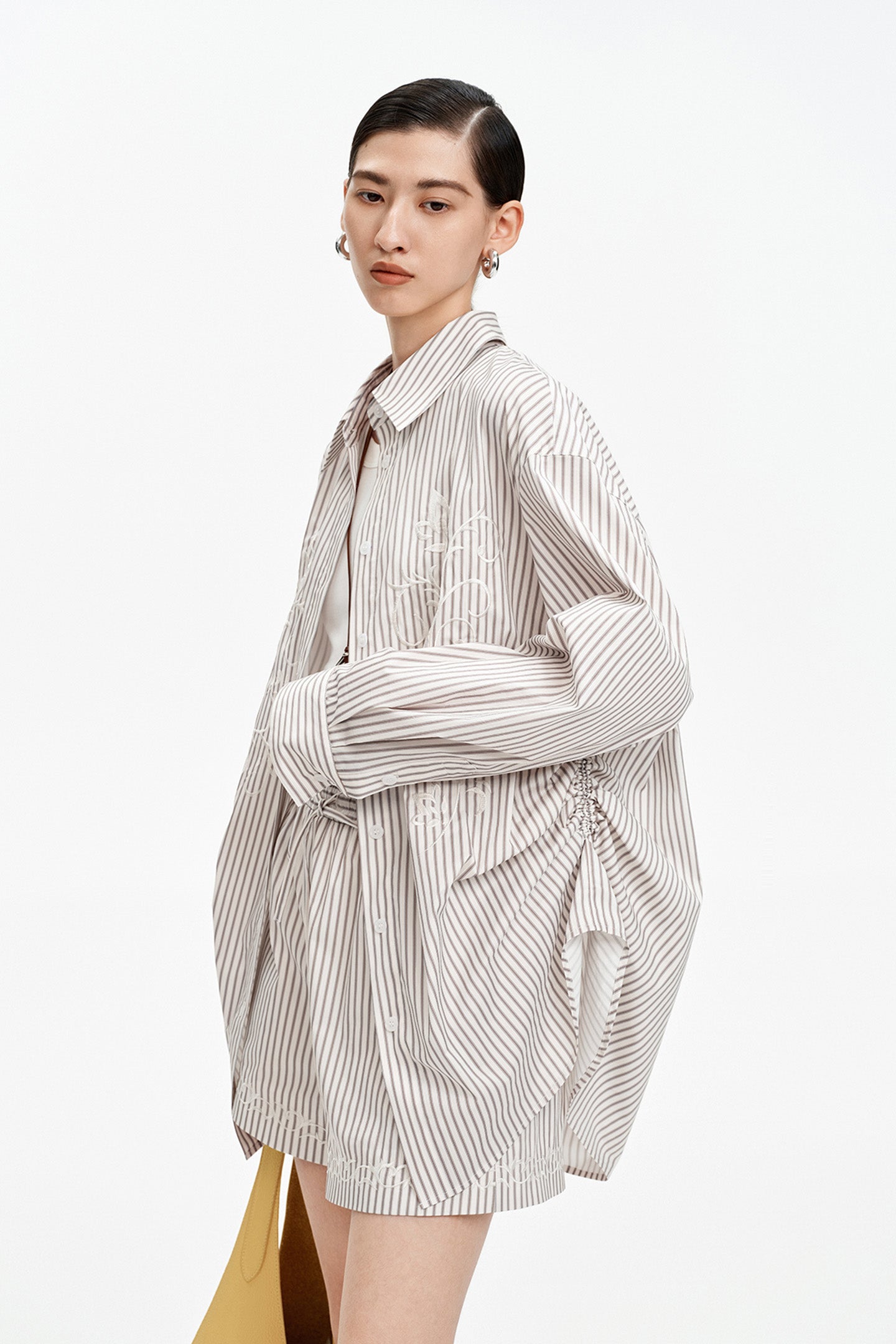 Embroidered Striped Shirt