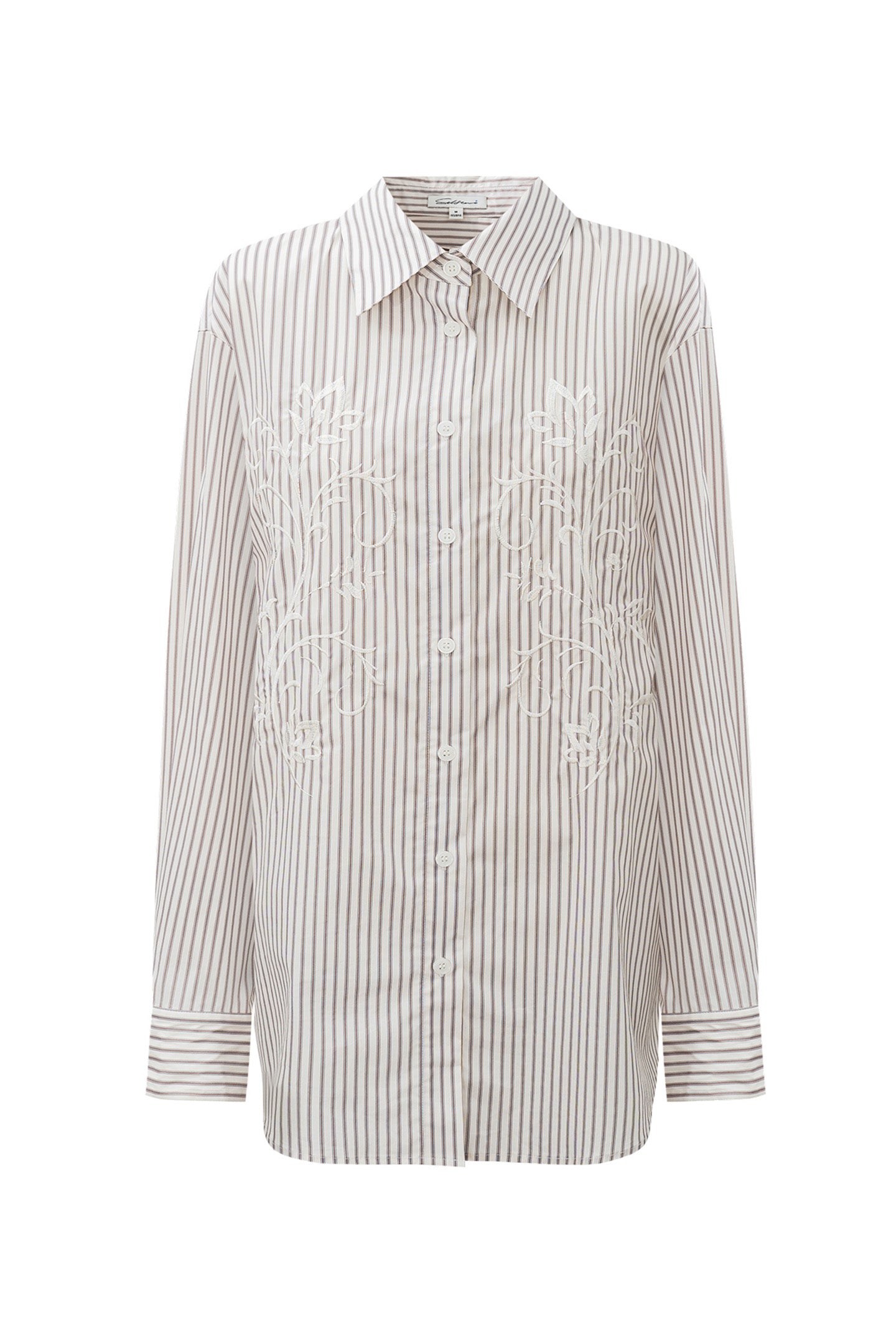 Embroidered Striped Shirt