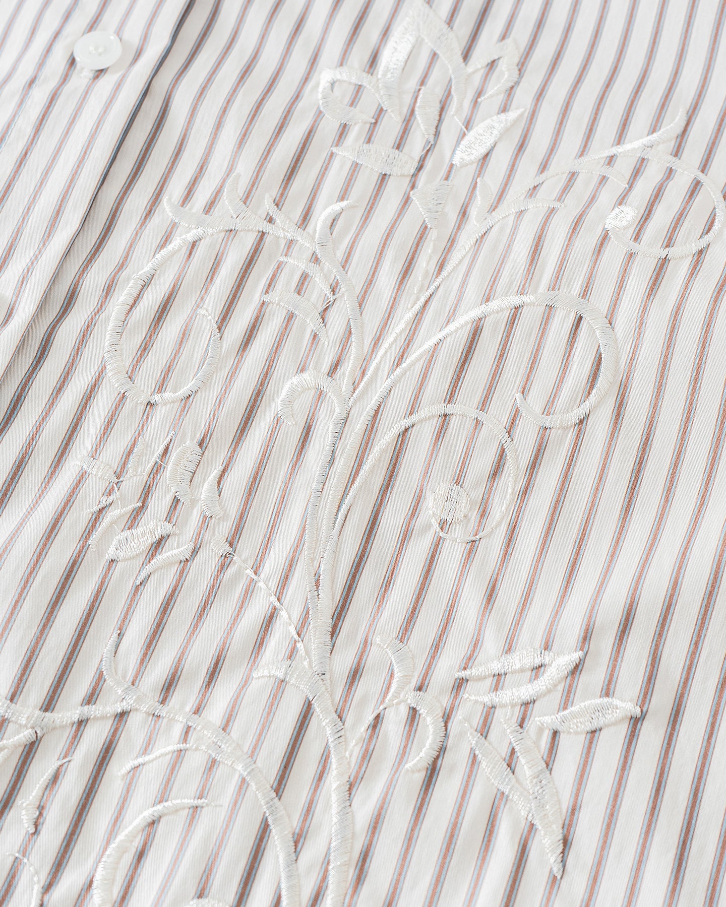 Embroidered Striped Shirt