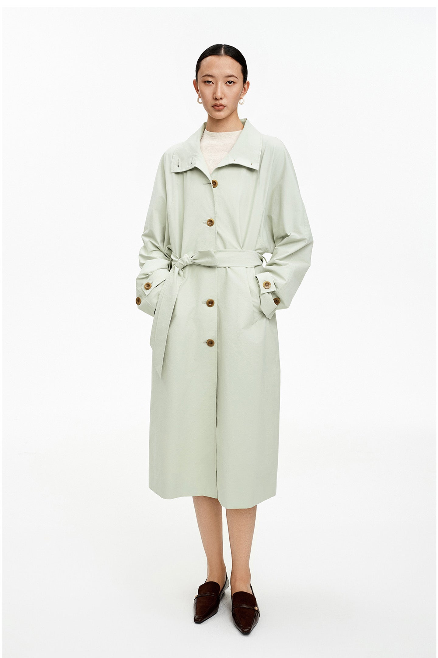 High-Neck Trench Coat