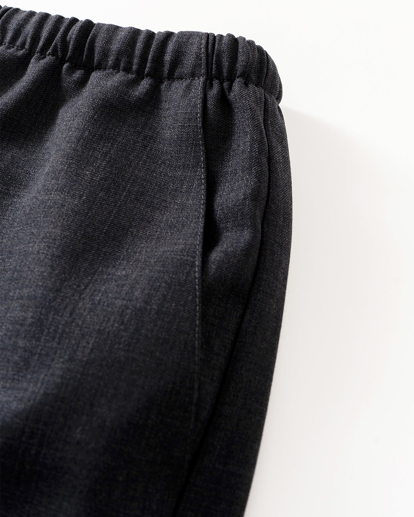 Sheep's Wool Blend Straight-Leg Casual Trousers
