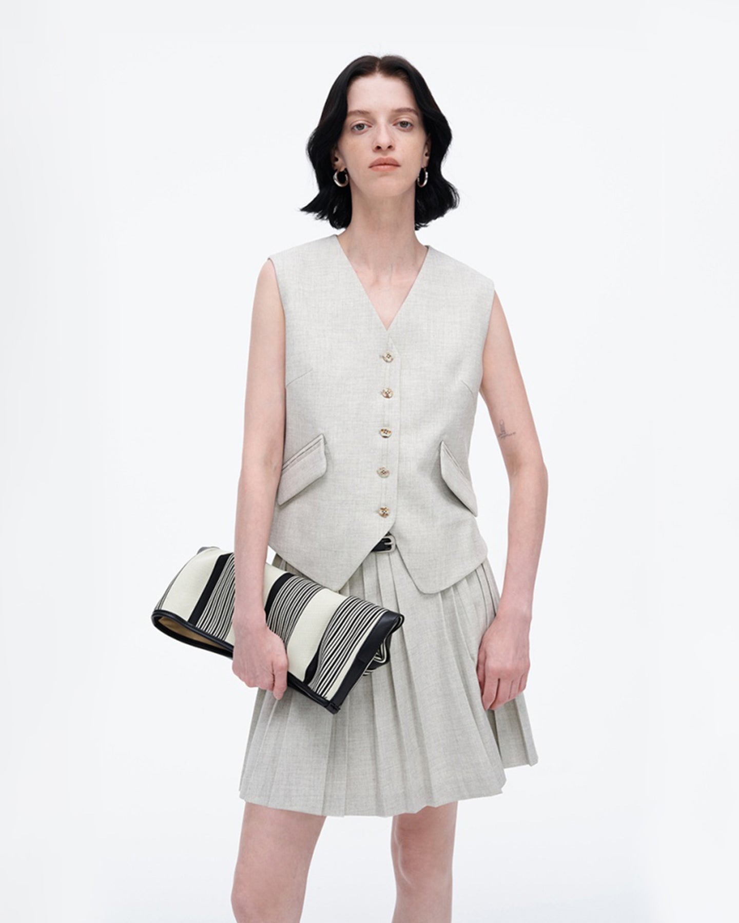 Classic V-Neck Suit Vest Jacket