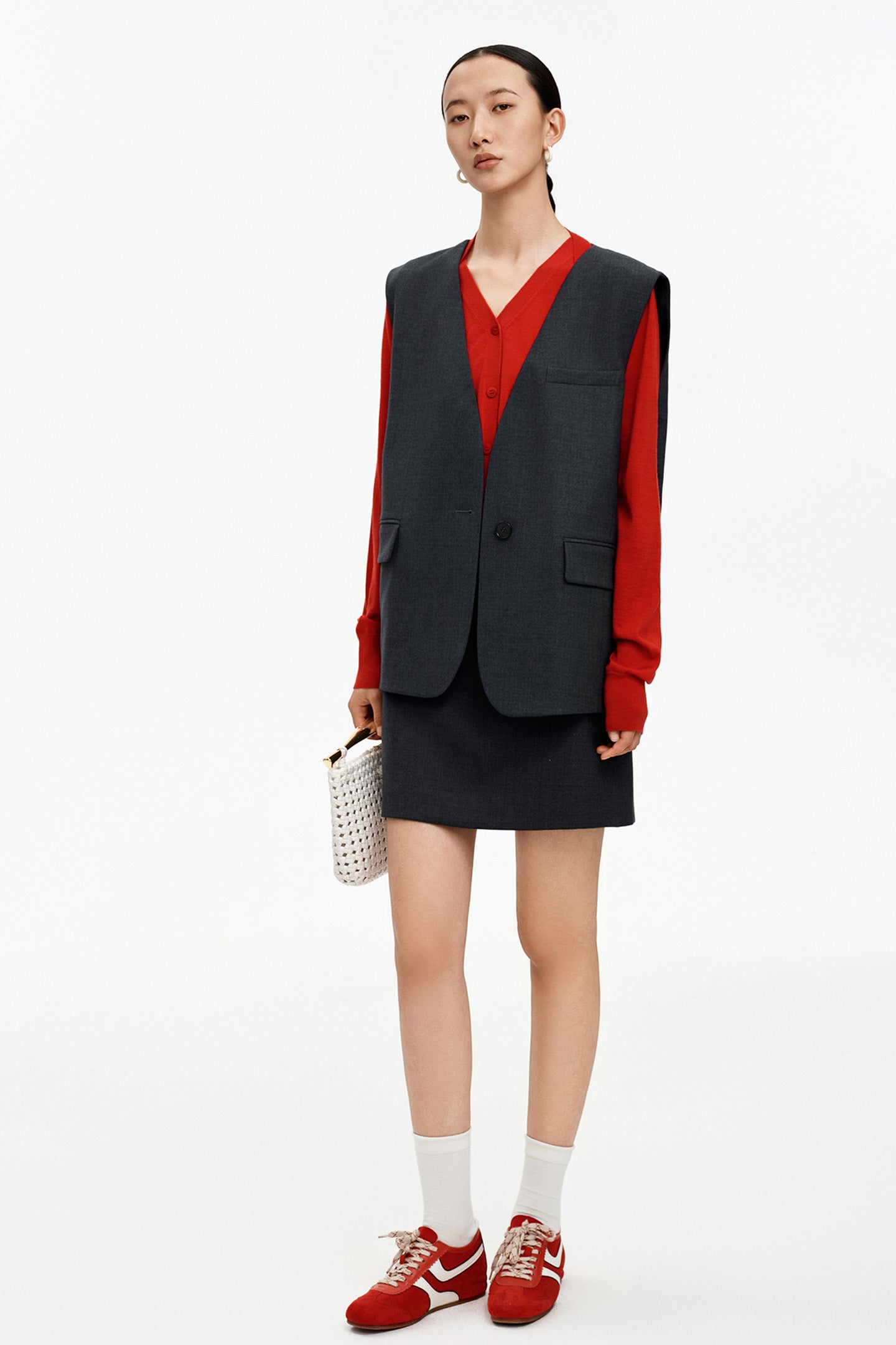 Classic V-Neck Sleeveless Vest