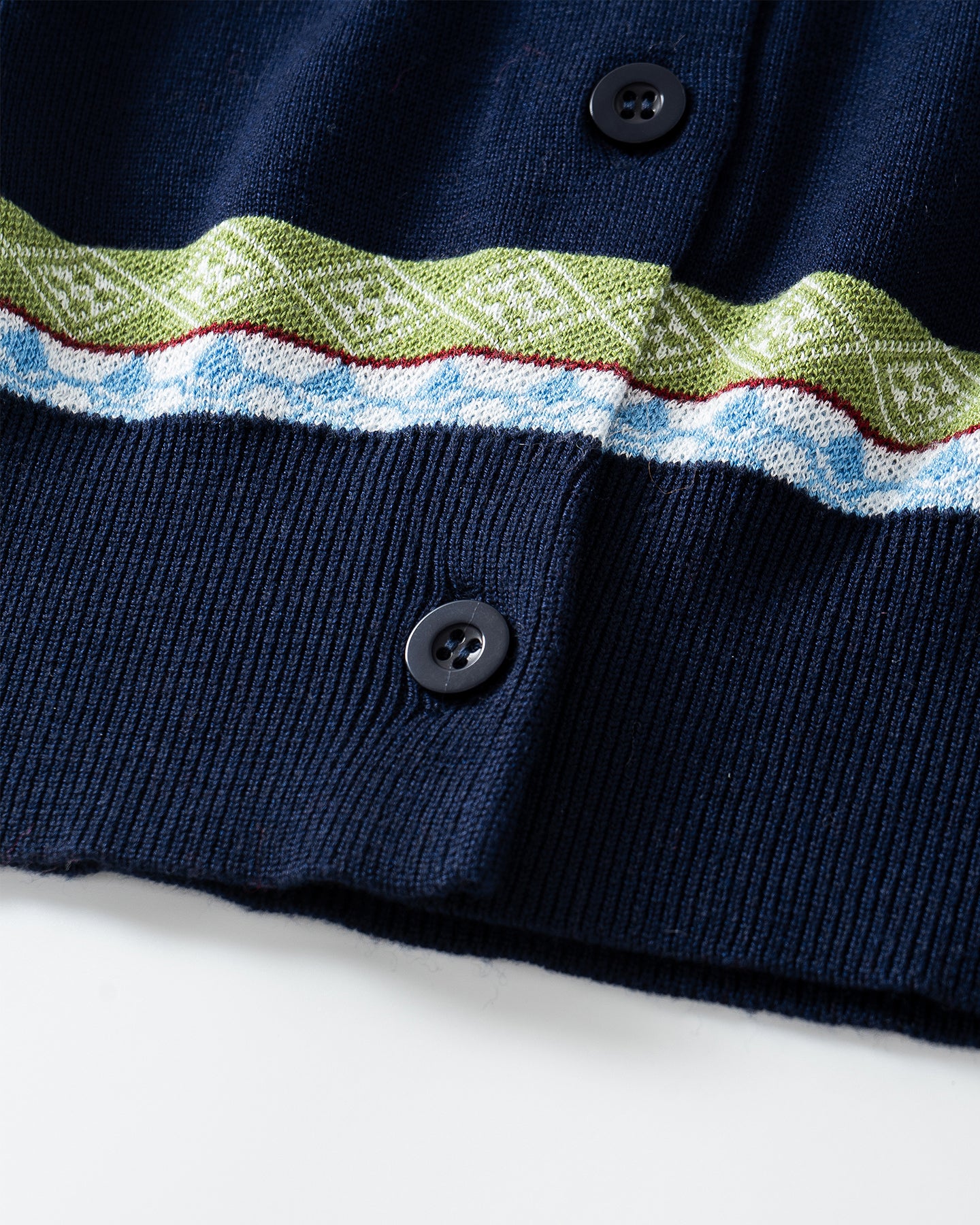 Tencel and merino wool blend striped cardigan