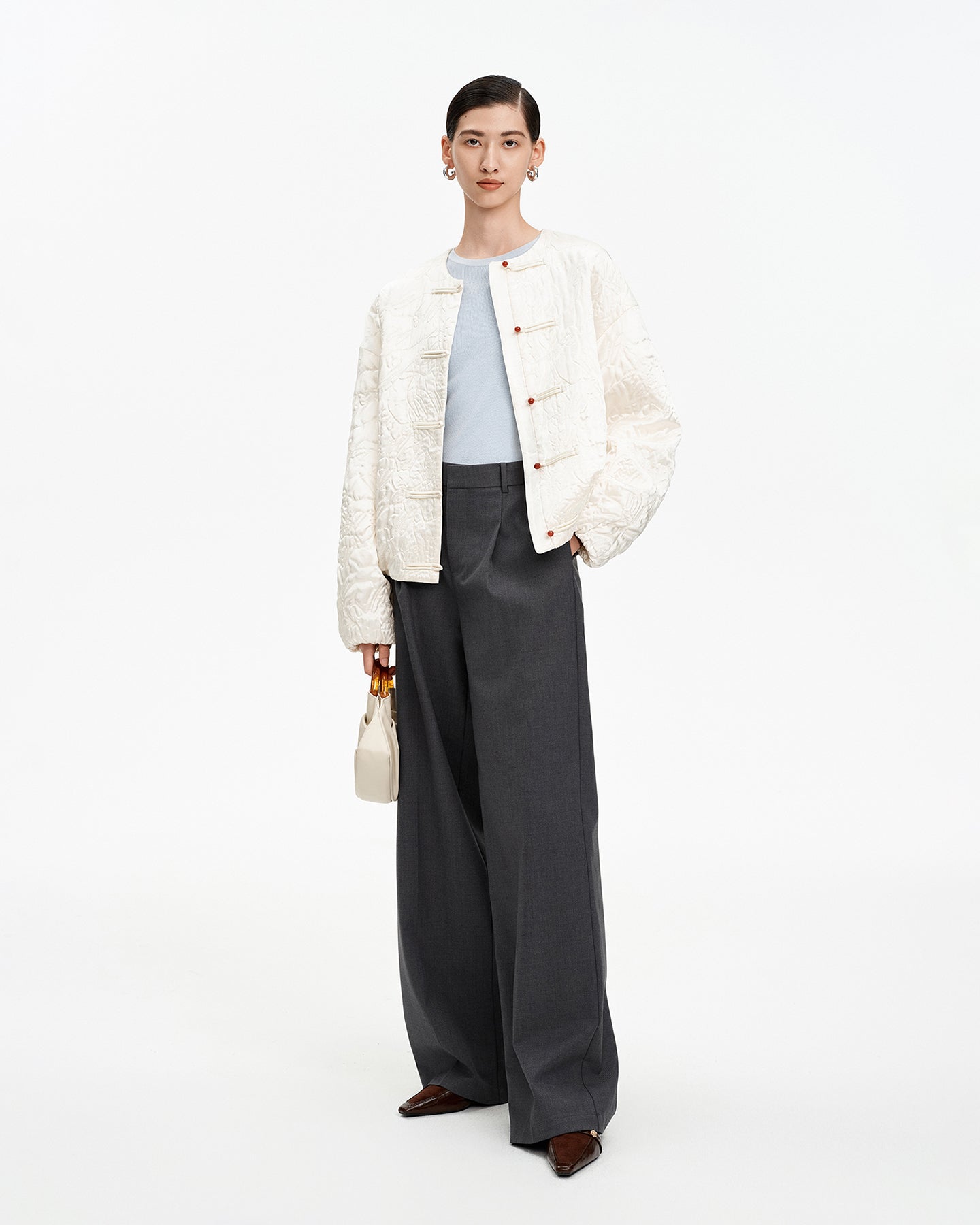 Cotton-Blend Knit Sweater