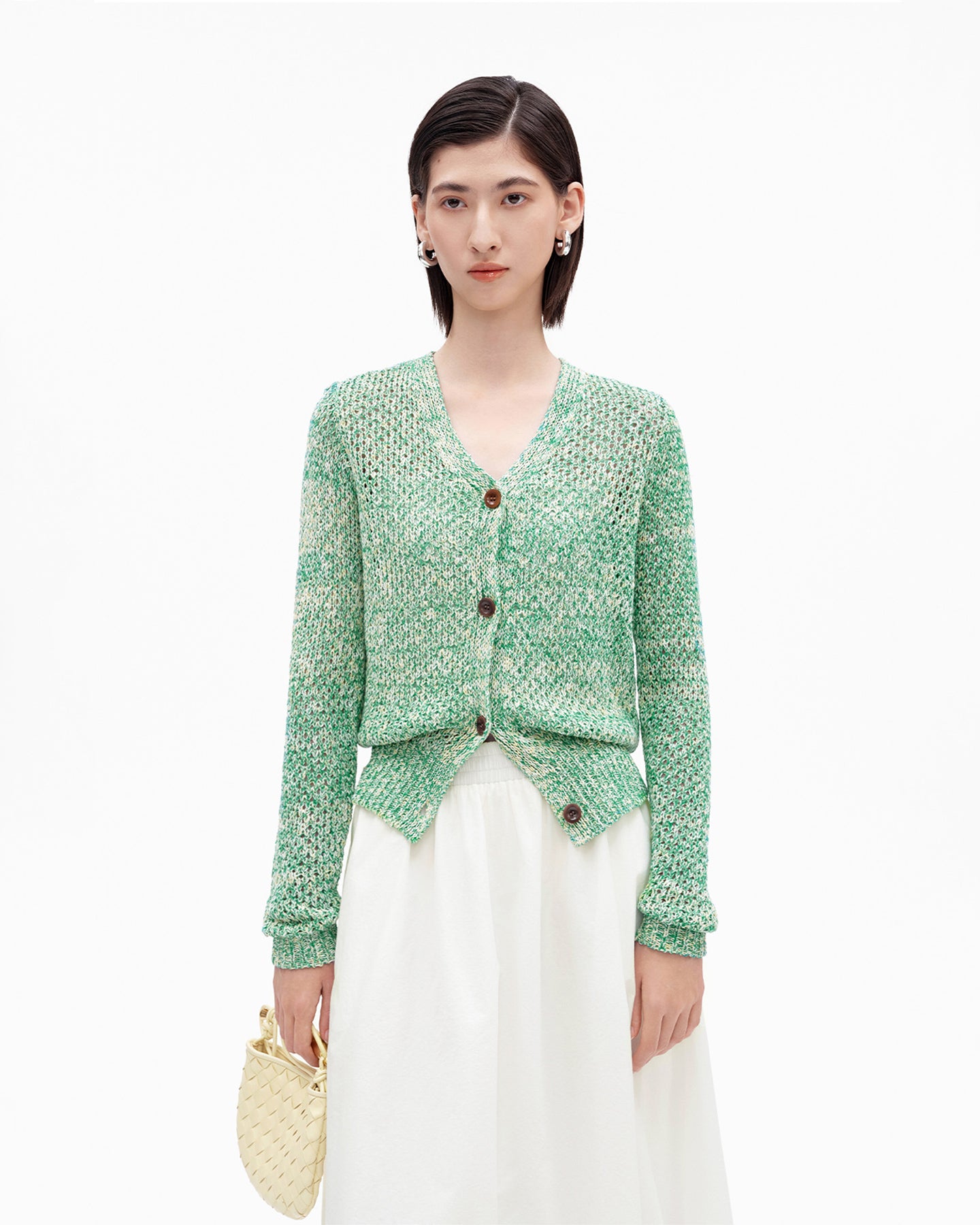 Retro V-neck Knit Cardigan