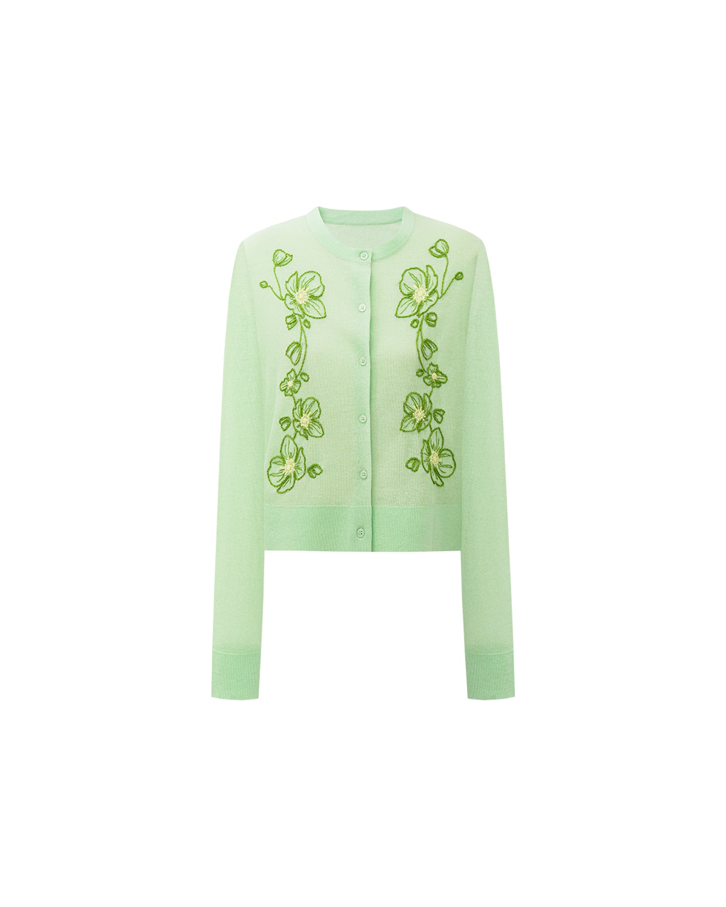 Vintage Floral Knit Cardigan