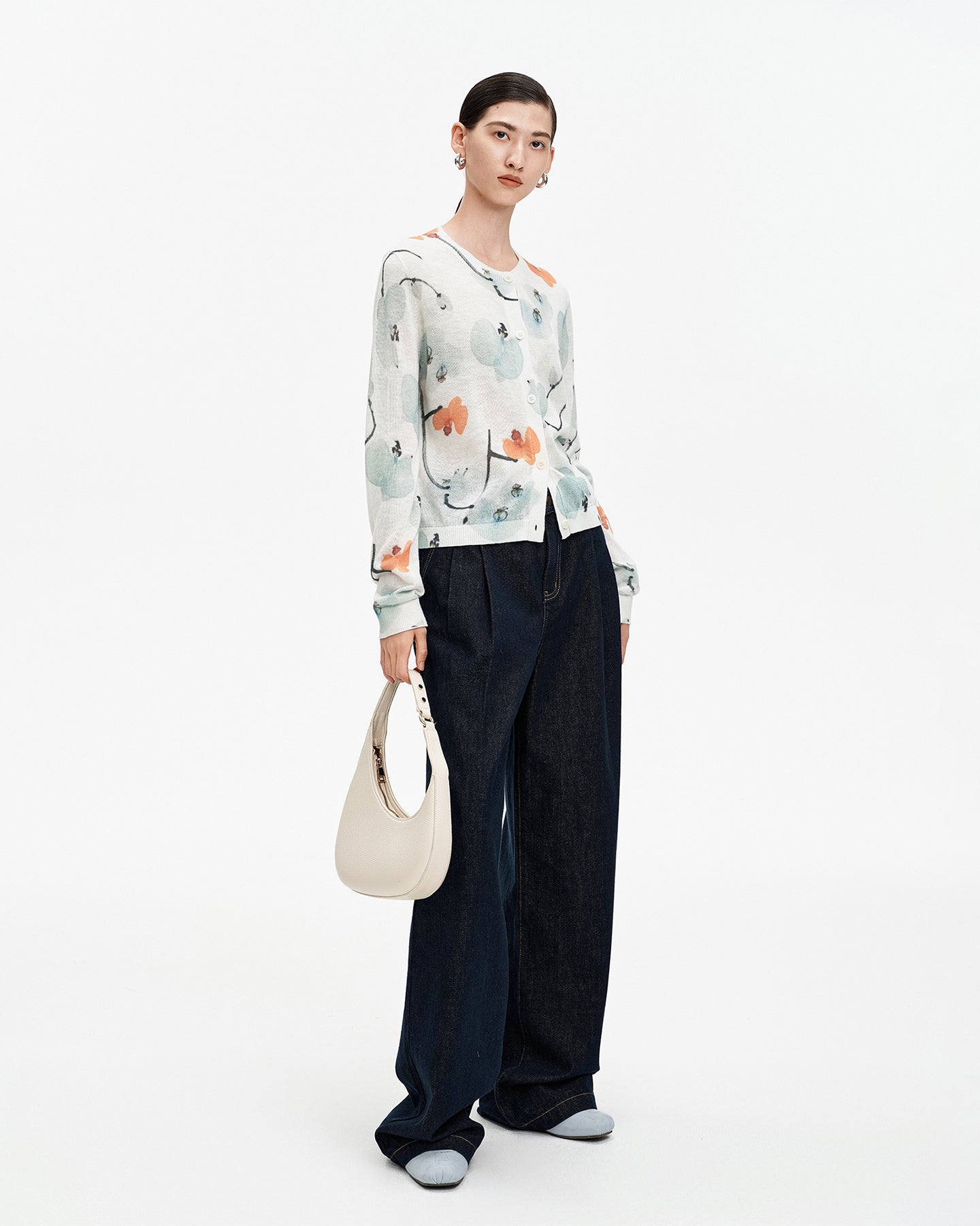 Cotton-Blend Vintage Washed Jeans