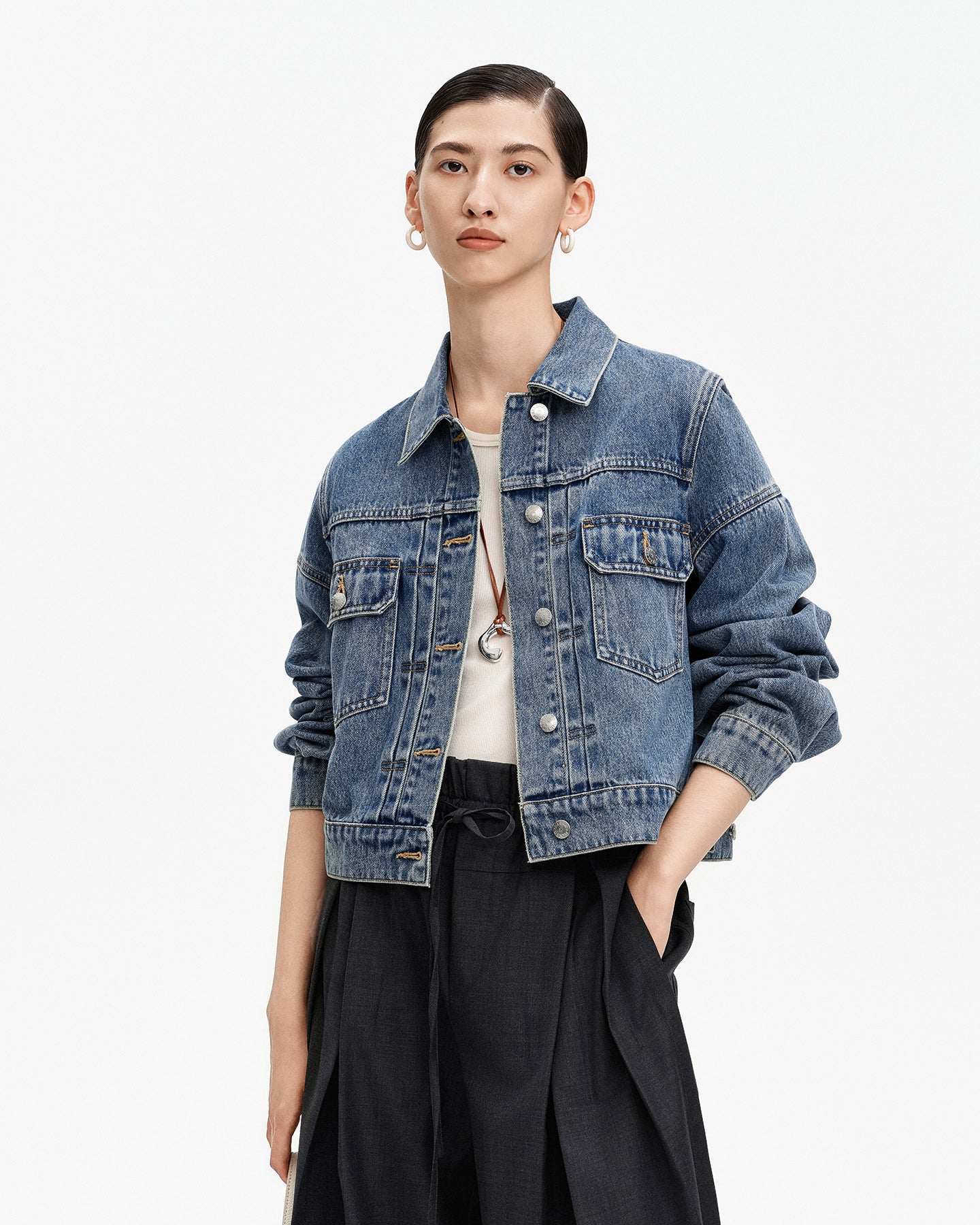 Cotton Vintage Washed Denim Jacket