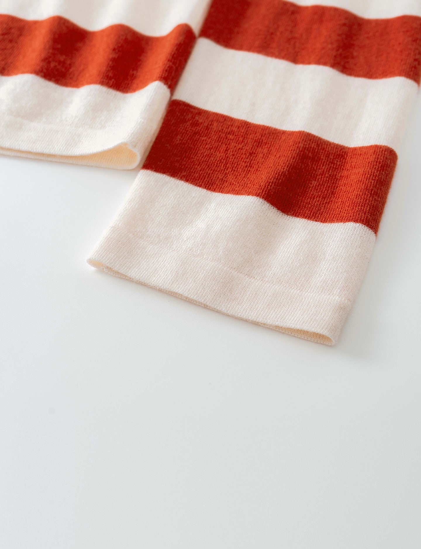 Sheep Wool Color Block Striped Long-Sleeve