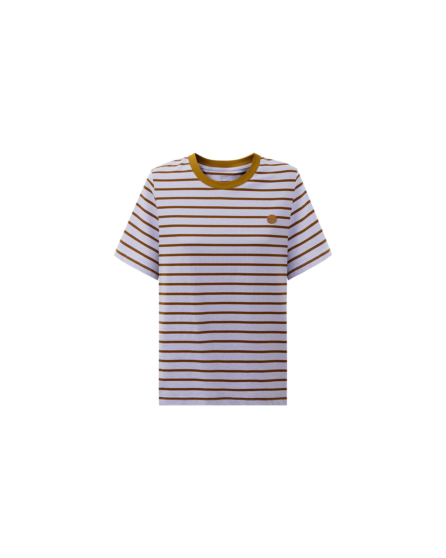 Women's Pure Cotton Striped Short-Sleeve T-Shirt