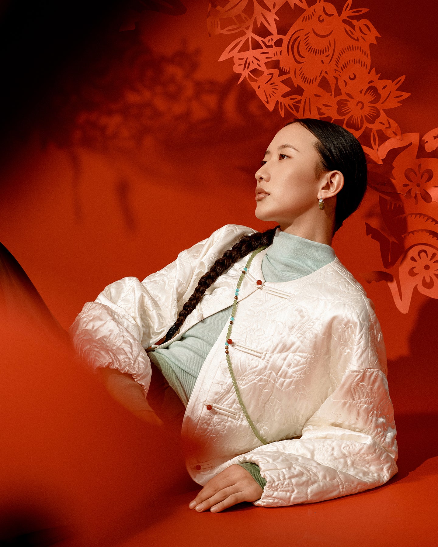 New Chinese Style Zodiac Horse Quilted Jacket
